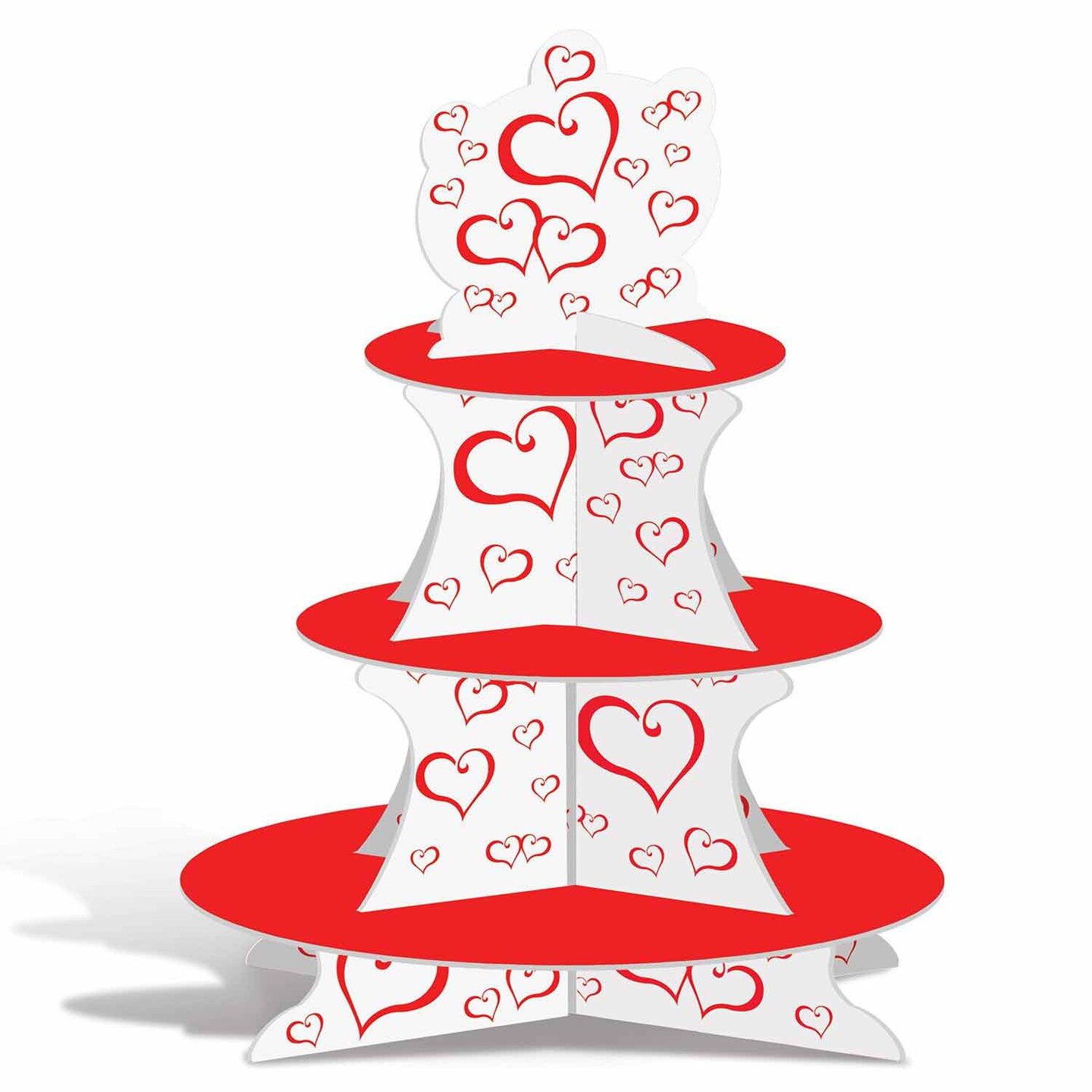 Beistle 16in. Valentine Cupcake Stand - 12 Pack