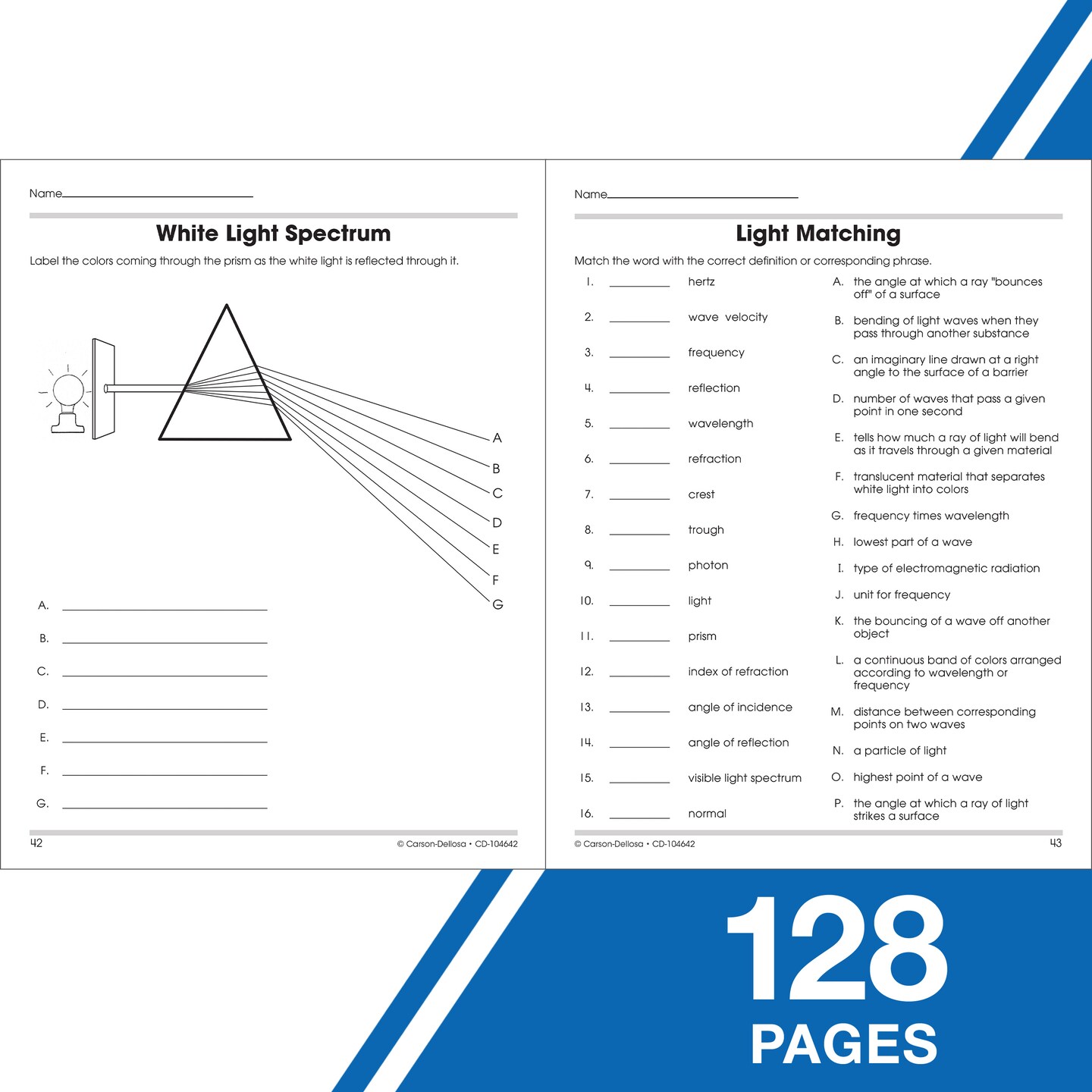 Carson Dellosa | Physical Science Workbook | 5th&#x2013;12th Grade, 128pgs