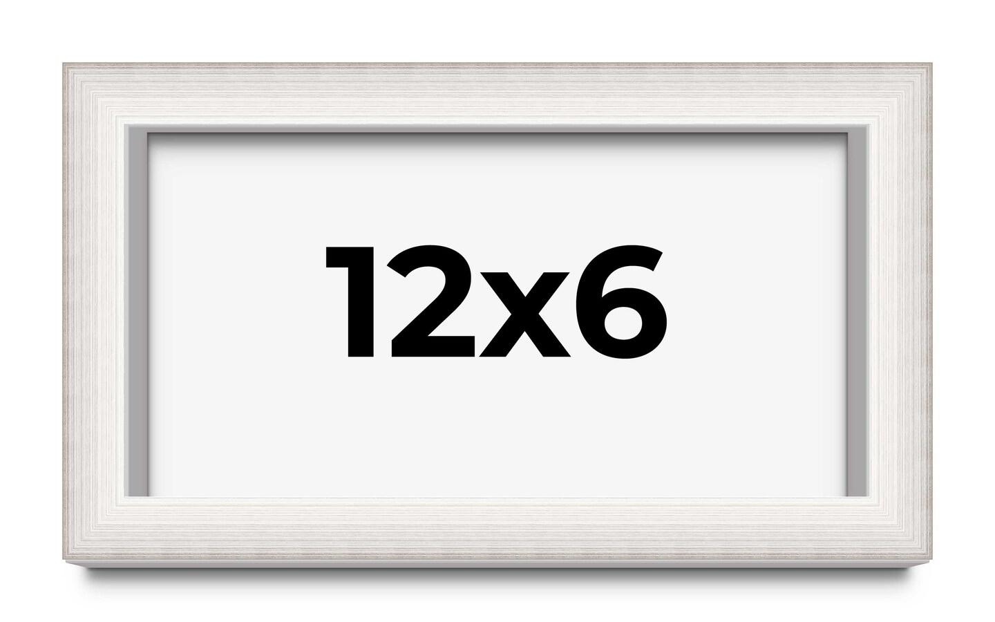 Panoramic Shadow Box 1.5" Depth Silver Picture Frame - UV Acrylic, Backing, Hanging Hardware