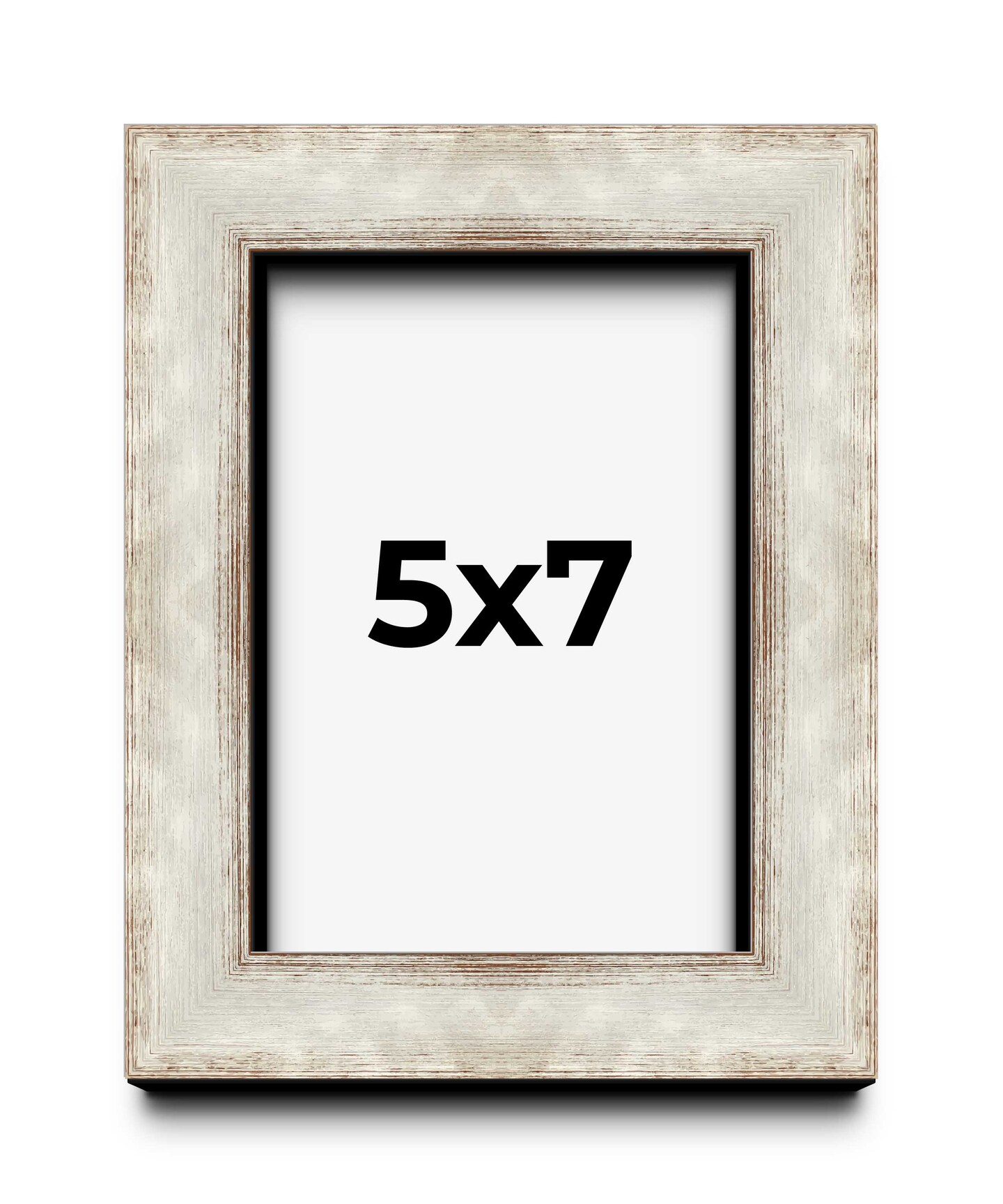 5x7 Modern Shadow Box 1.5&#x22; Depth Picture Frame with UV-Resistant Acrylic &#x26; Acid Free Backing, Available in 3 Finishes - Black, Silver, White