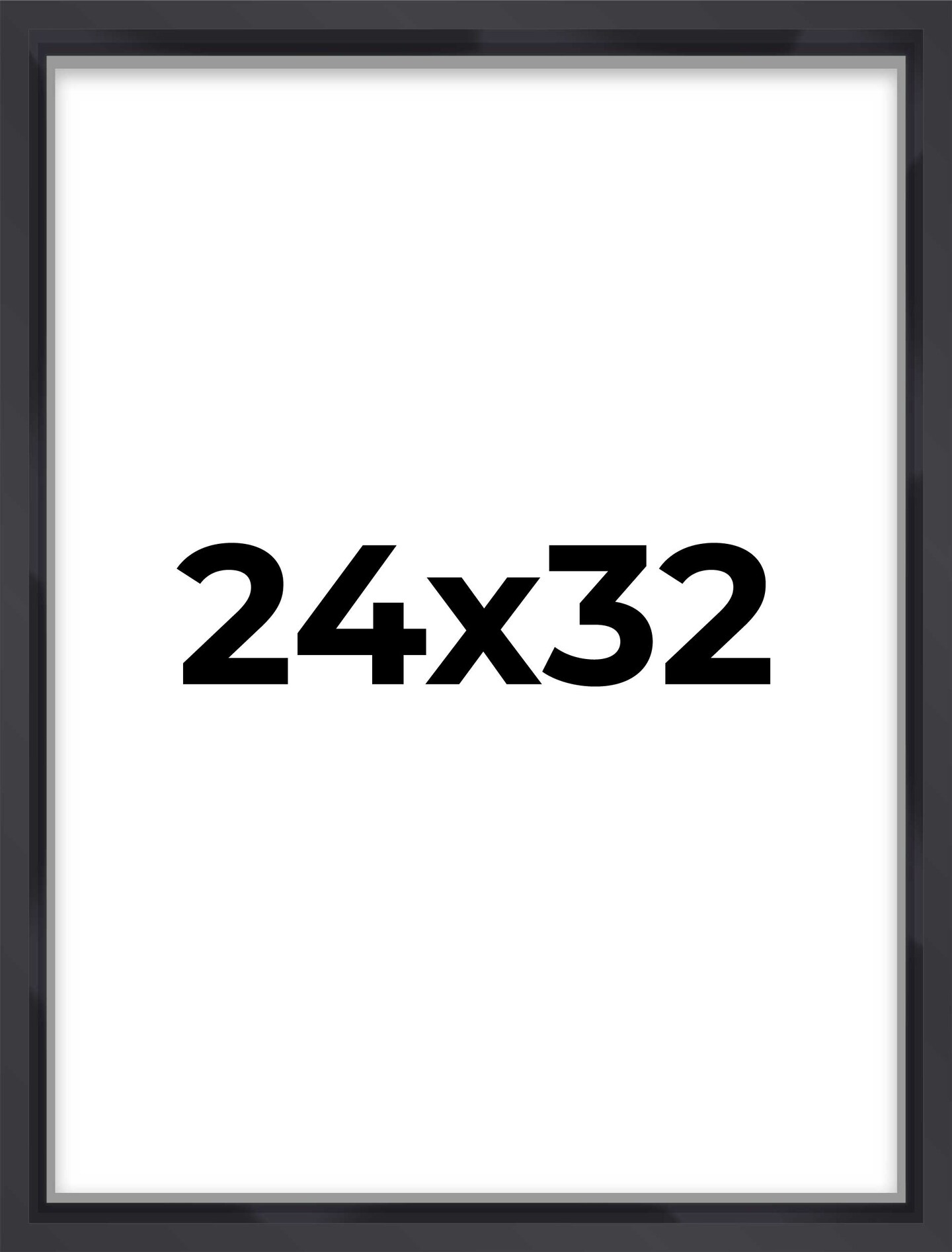 Shadow Box 1.5" Depth Black Picture Frame - UV Acrylic, Backing, Hanging Hardware