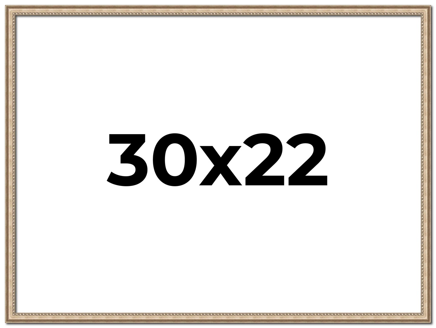 30x22 Minimalist Silver Picture Frame - UV Acrylic, Foam Board Backing, Hanging Hardware