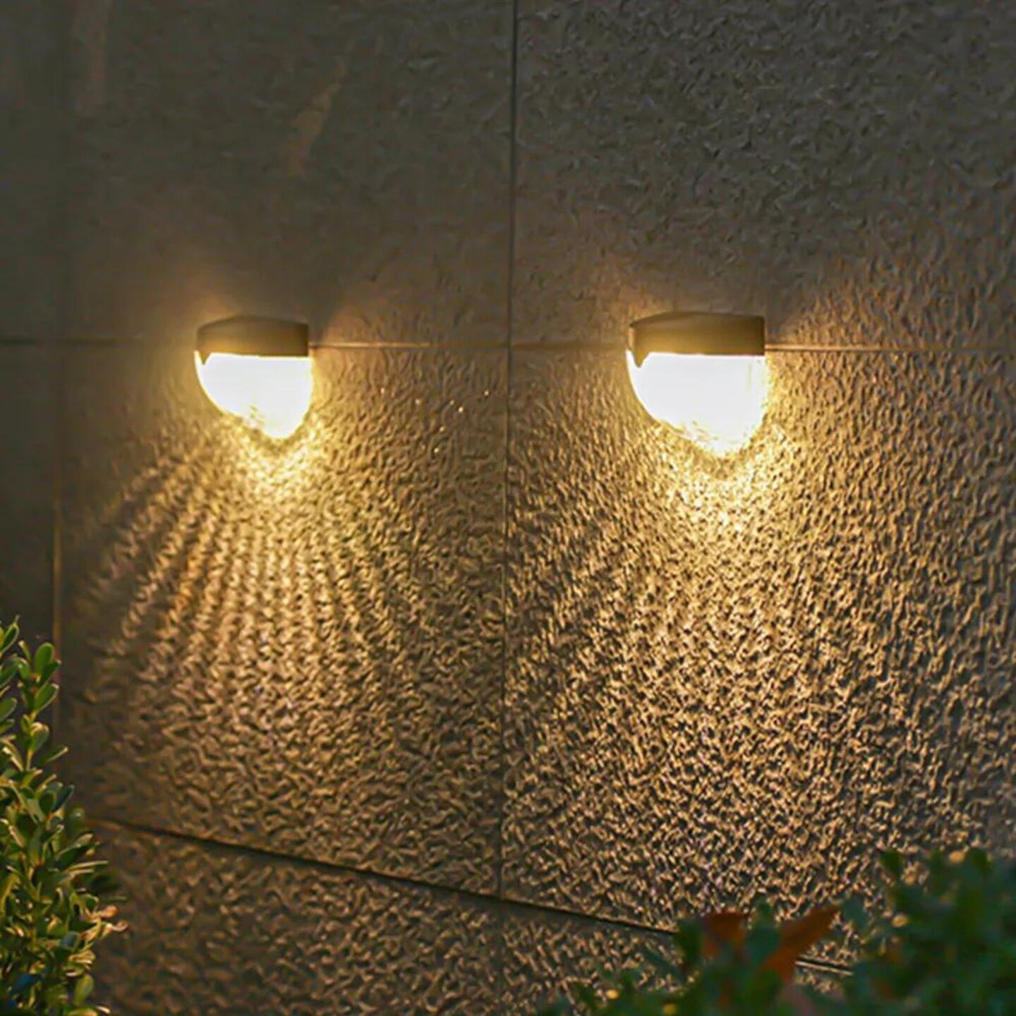 Kitcheniva Solar LED Deck Lights Waterproof Wall Light 2 Pcs