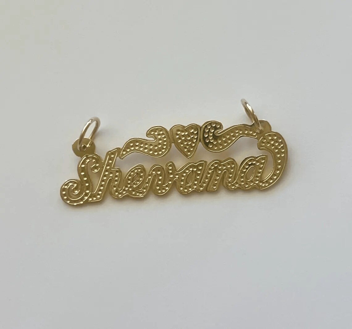 Vintage 14k Yellow Gold buy Charm Engraved Jonathan Name