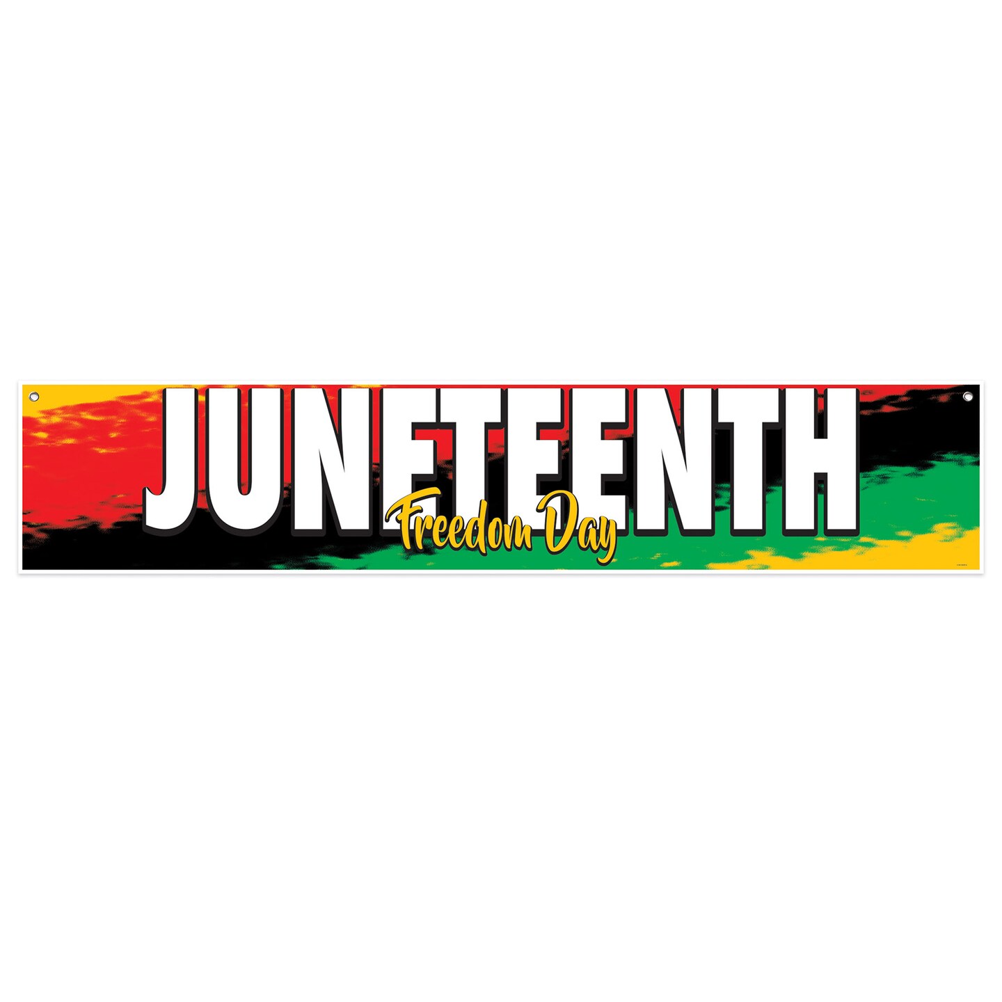 Beistle 12in. x 5Feet Juneteenth Banner - 12 Pack