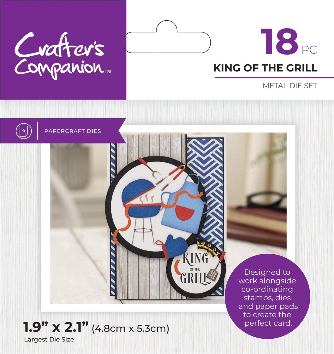 Crafter&#x27;s Companion Modern Man Metal Die-King Of The Grill
