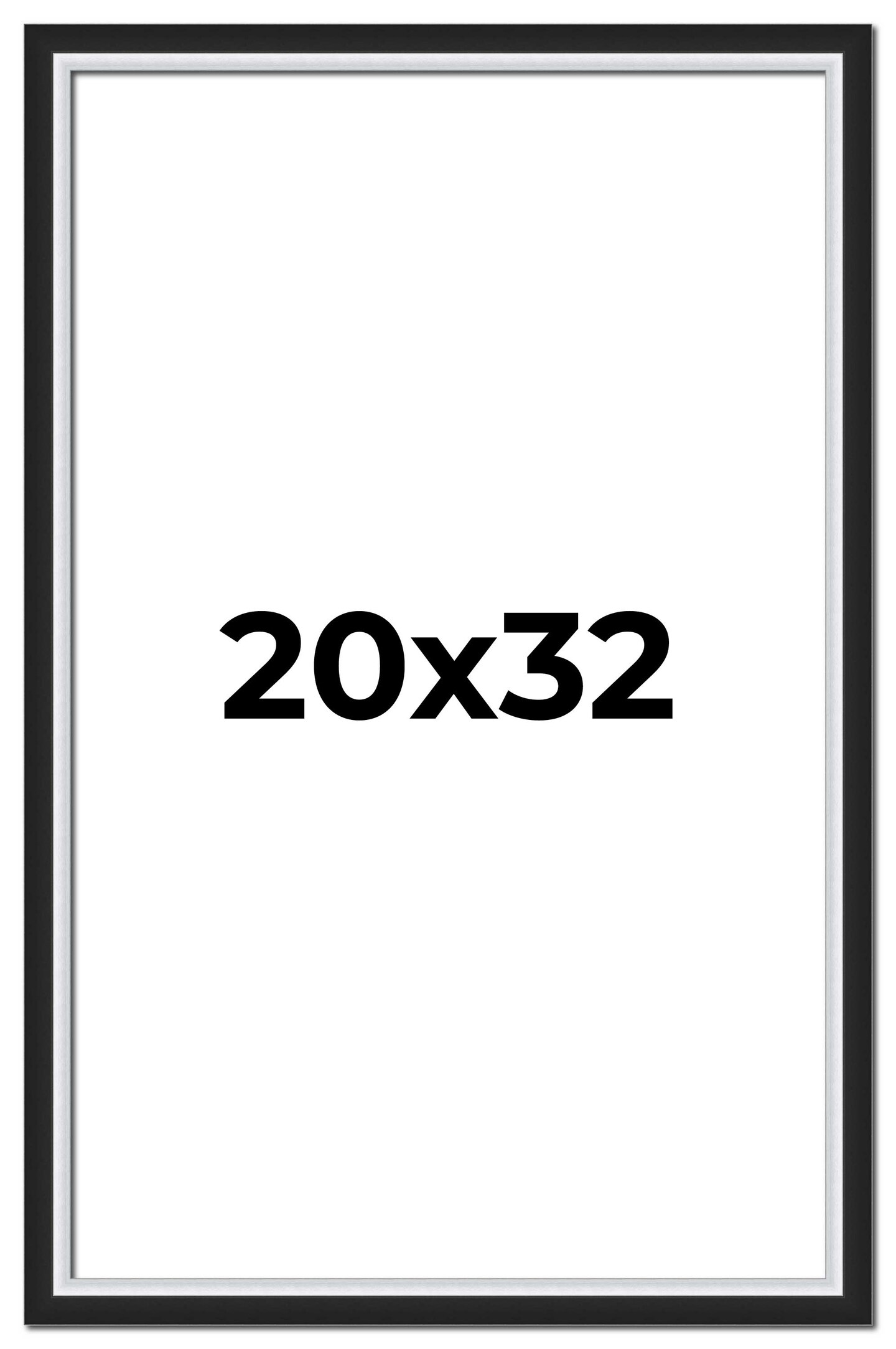 20x32 Flat Picture Frame with UV-Resistant Acrylic & Acid Free