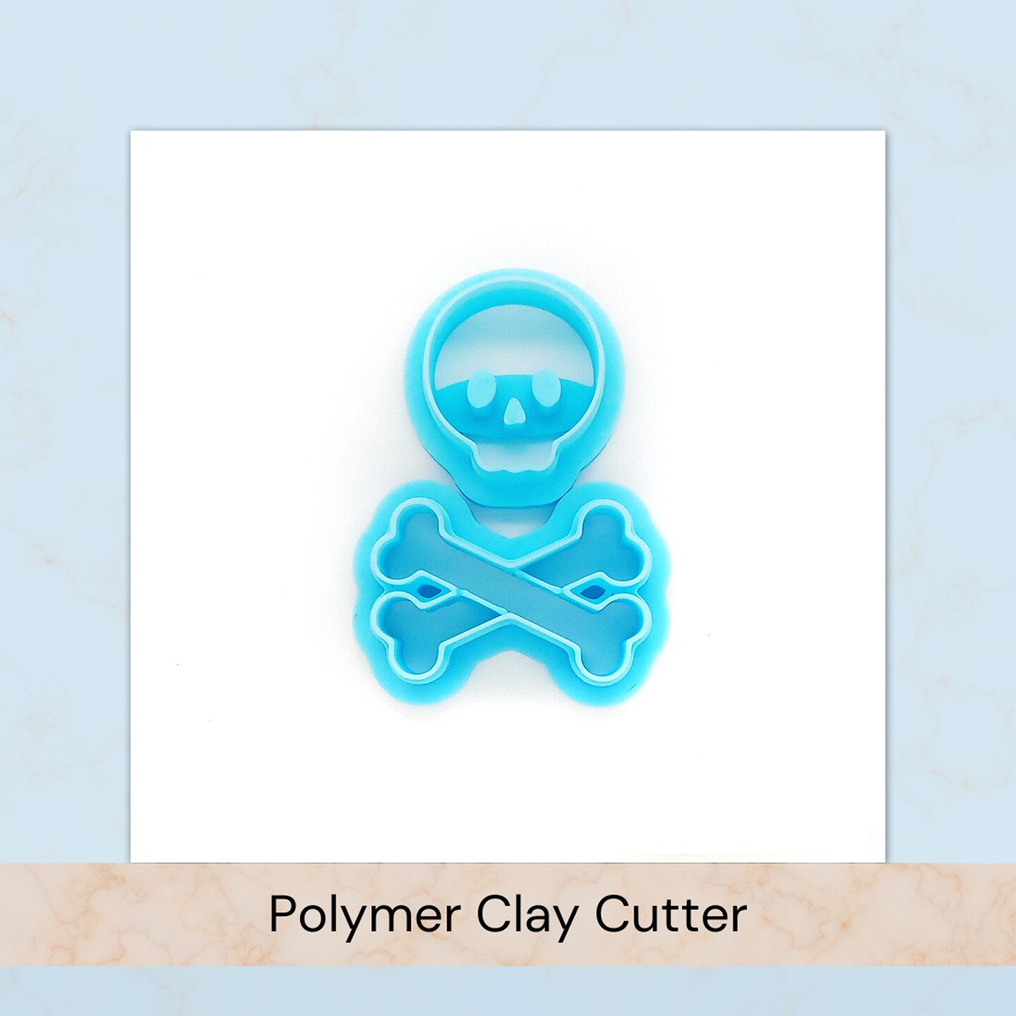 Skull & Crossbones Clay Cutter, Small Halloween Cutter Shapes, Adorabilities