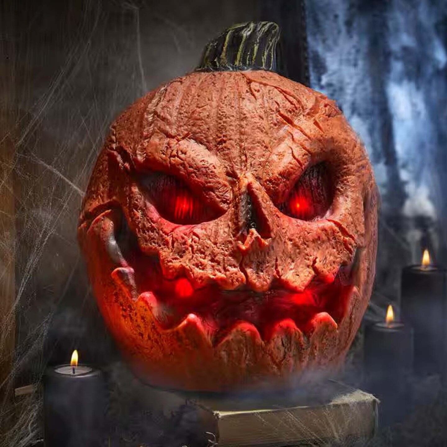 12 Inch Animated Talking Rotten Jack O Lantern for Halloween