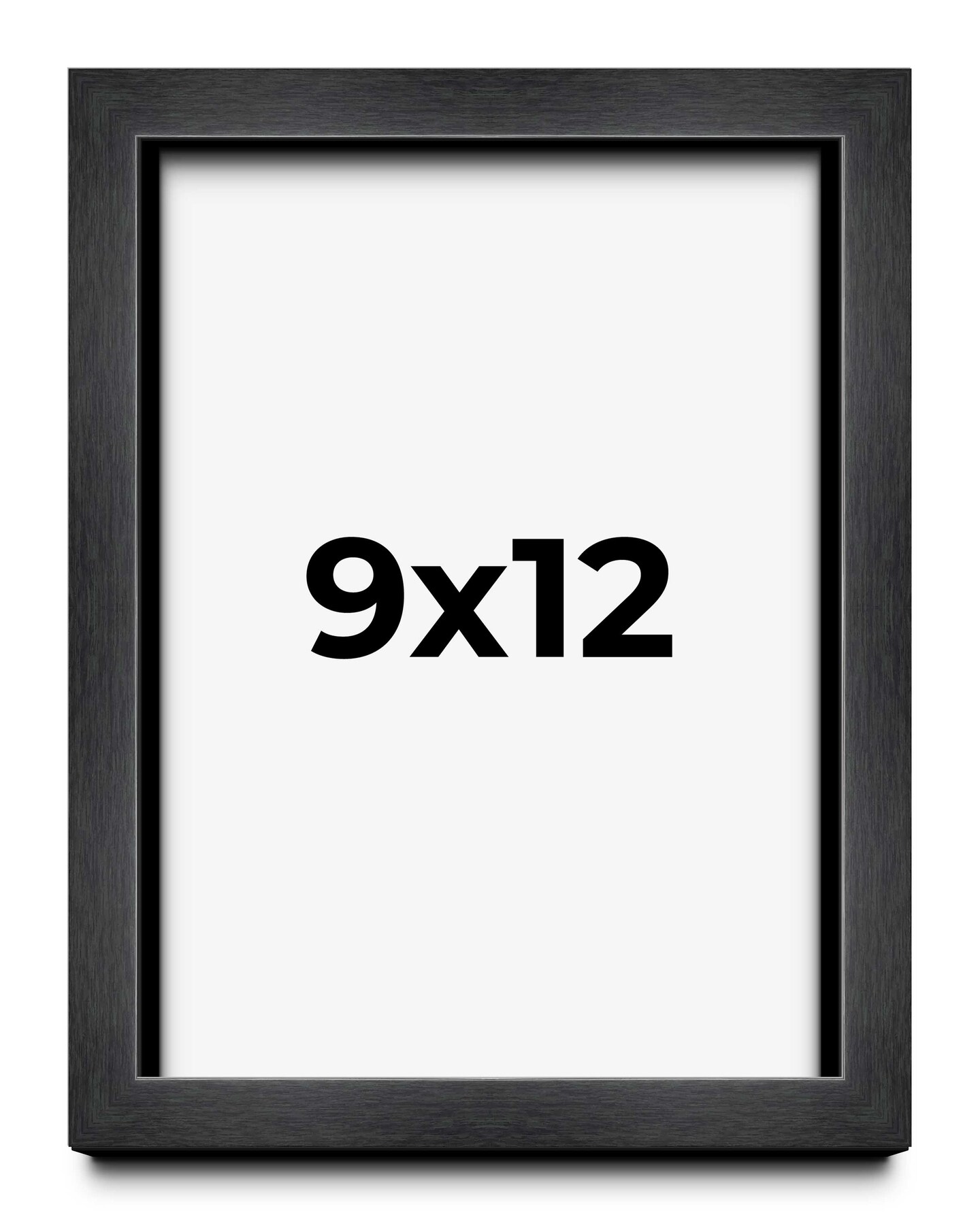 Photo Size Shadow Box 3/4" Depth Grey Picture Frame - UV Acrylic, Backing, Hanging Hardware