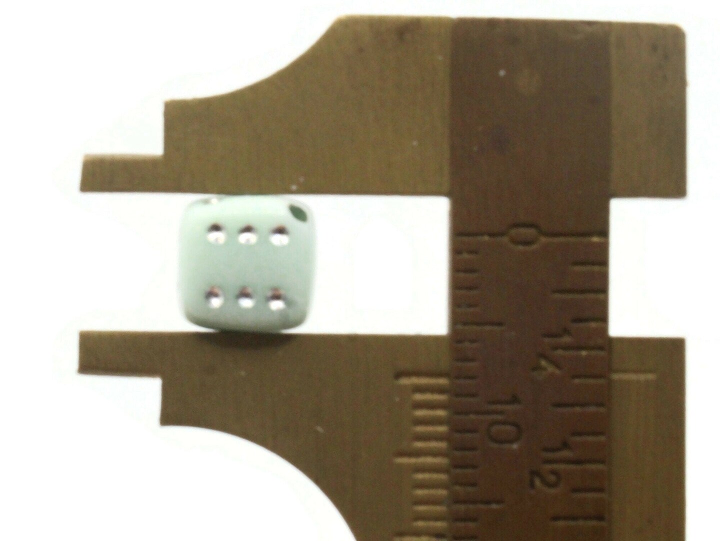 50 8mm Opaque Pale Turquoise Dice Plastic Cube Beads