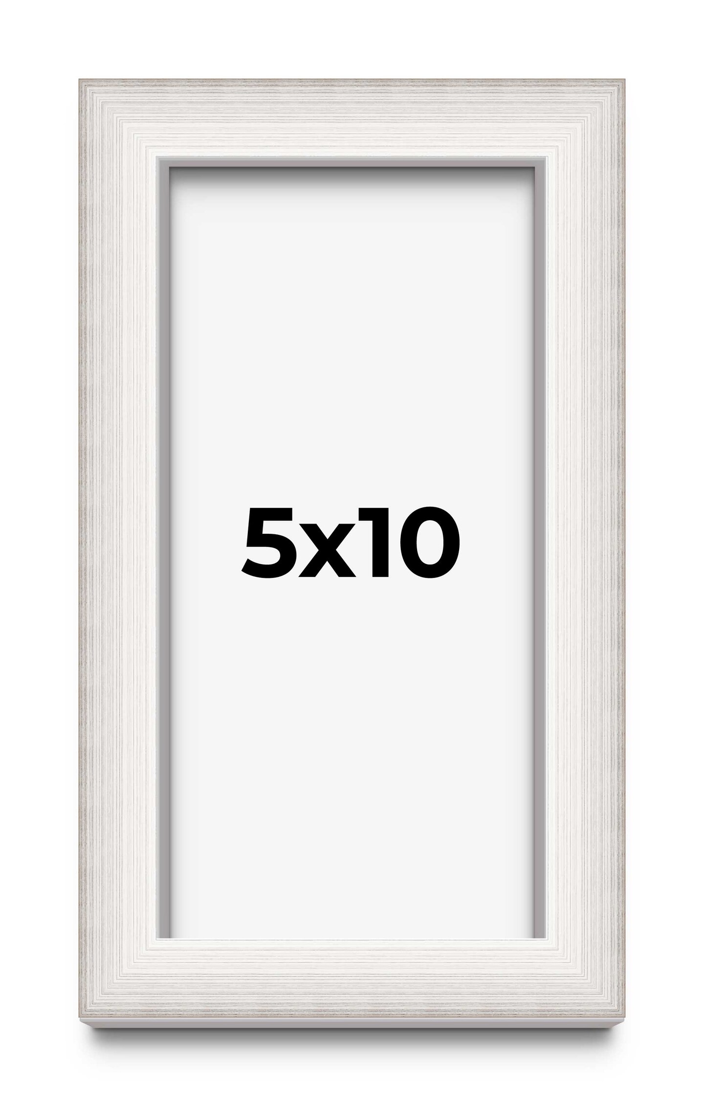 Panoramic Shadow Box 1.5" Depth Silver Picture Frame - UV Acrylic, Backing, Hanging Hardware