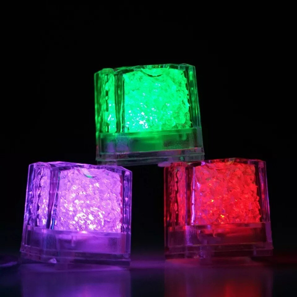 12 Submersible Cube LED Lights for Centerpieces Wedding Party Decorations