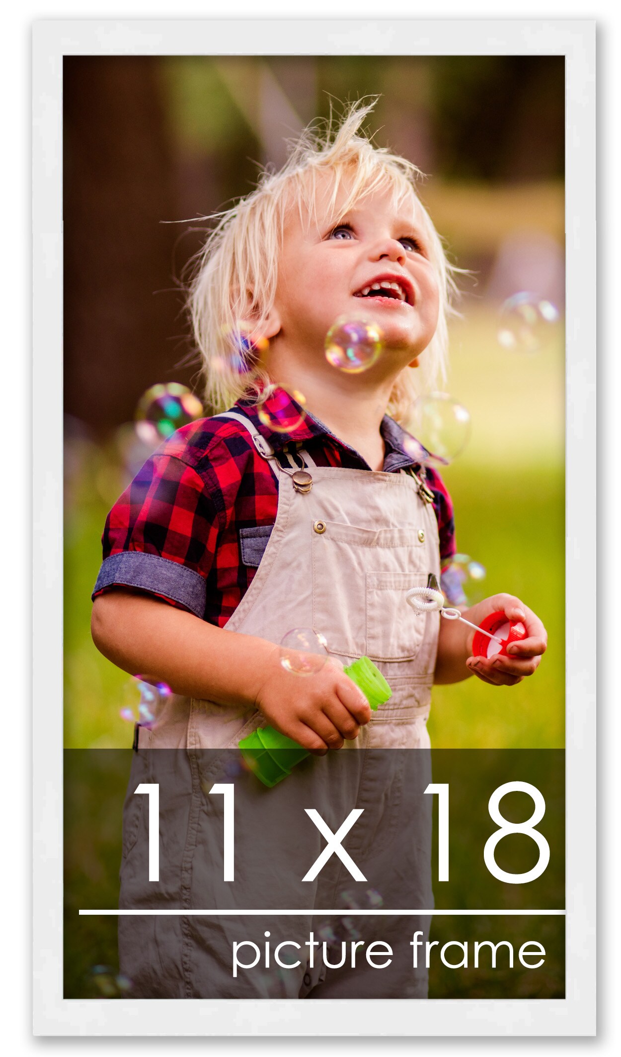 11x18 Solid Wood Picture Frame with UV-Resistant Acrylic & Acid