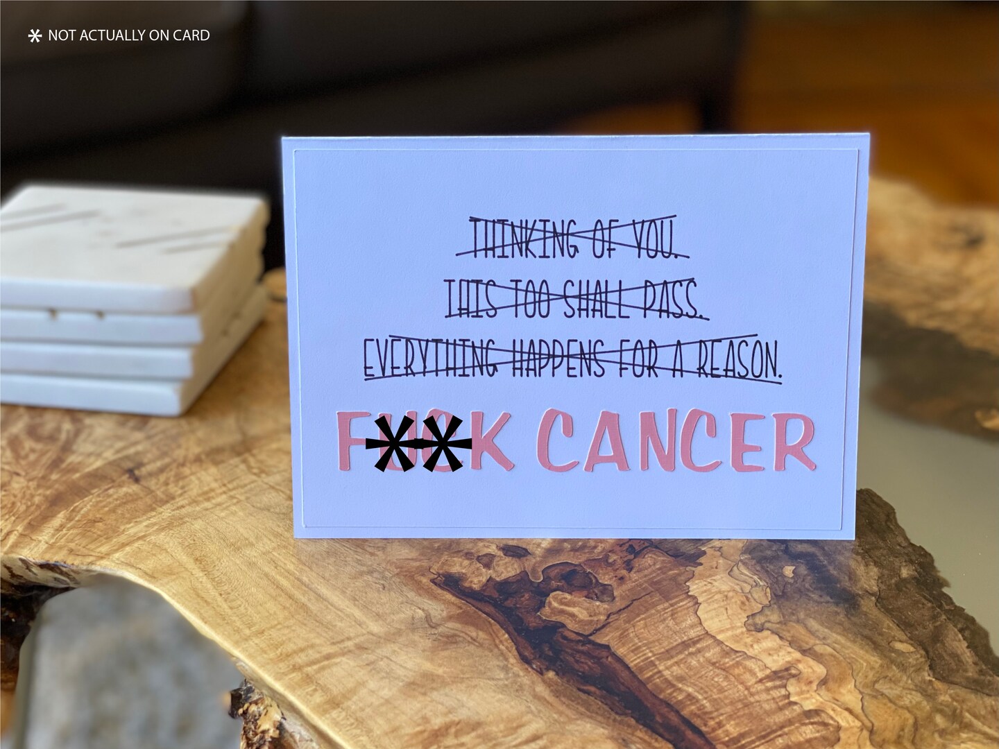 Handmade F Ck Cancer Greeting Card Cancer Greeting Card Breast Cancer Card Colon Cancer