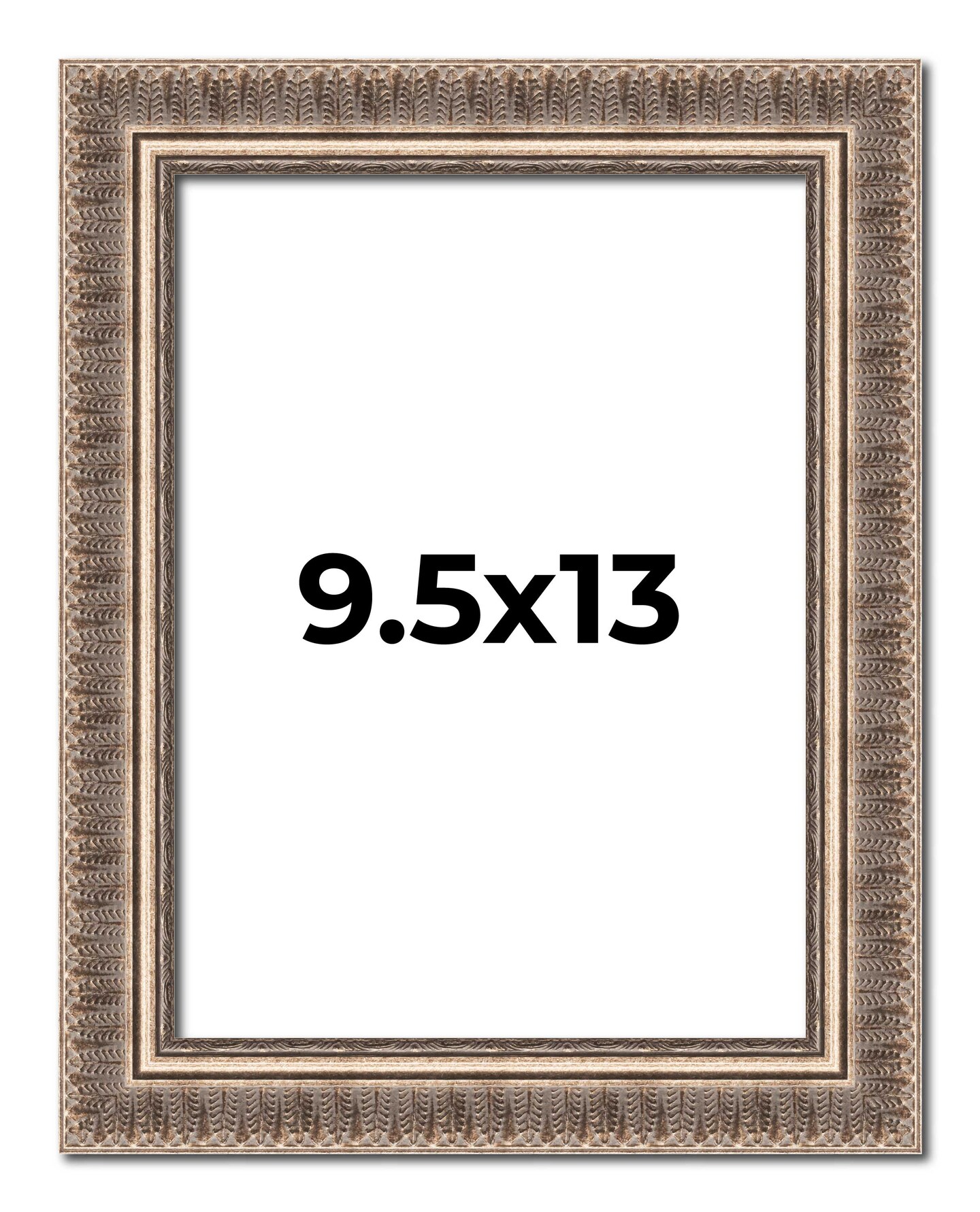 Photo Size Ornate Gold Picture Frame - UV Acrylic, Foam Board Backing, Hanging Hardware