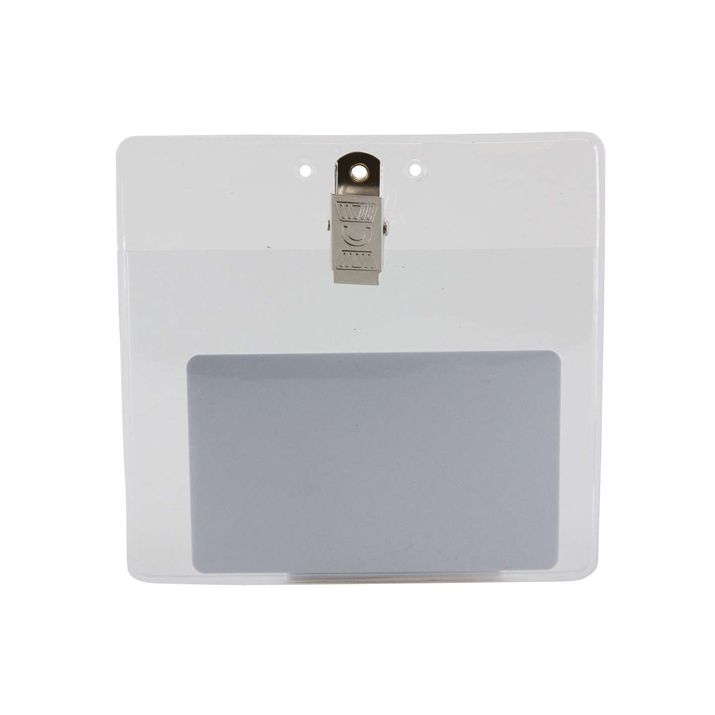 Convention Size Badge Holders with Clip, Horizontal, 4&#x22; x 3&#x22;, Pack of 50