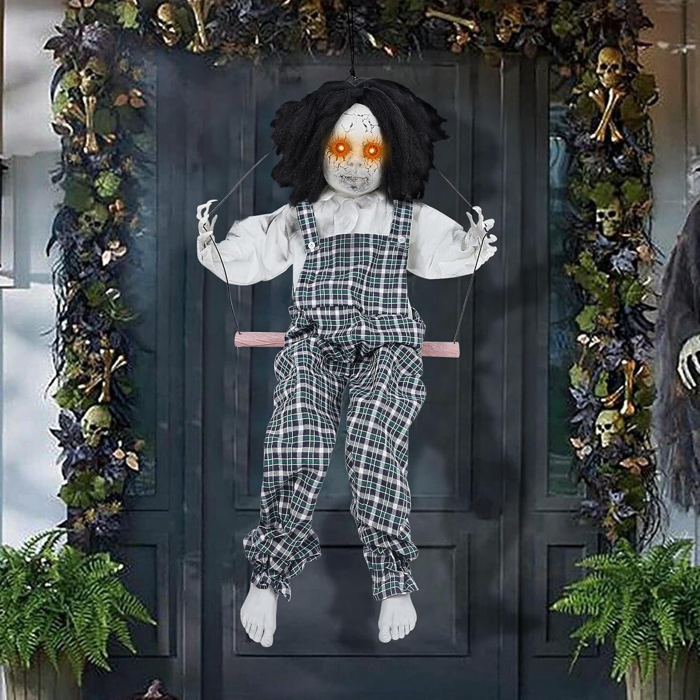 Hanging Halloween Decorations Outdoor Swing Boy