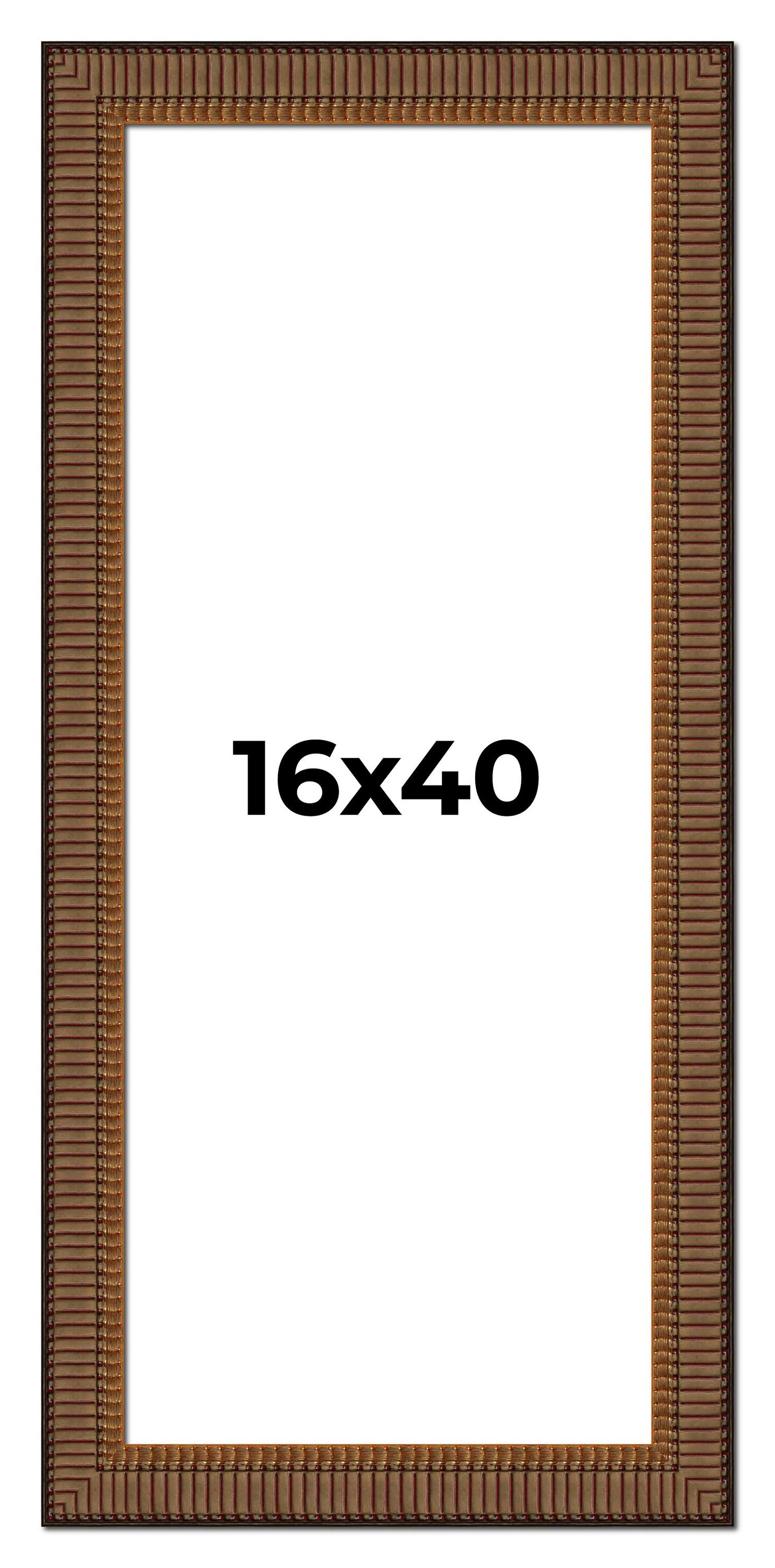 Panoramic Museum Black Picture Frame - UV Acrylic, Foam Board Backing, Hanging Hardware