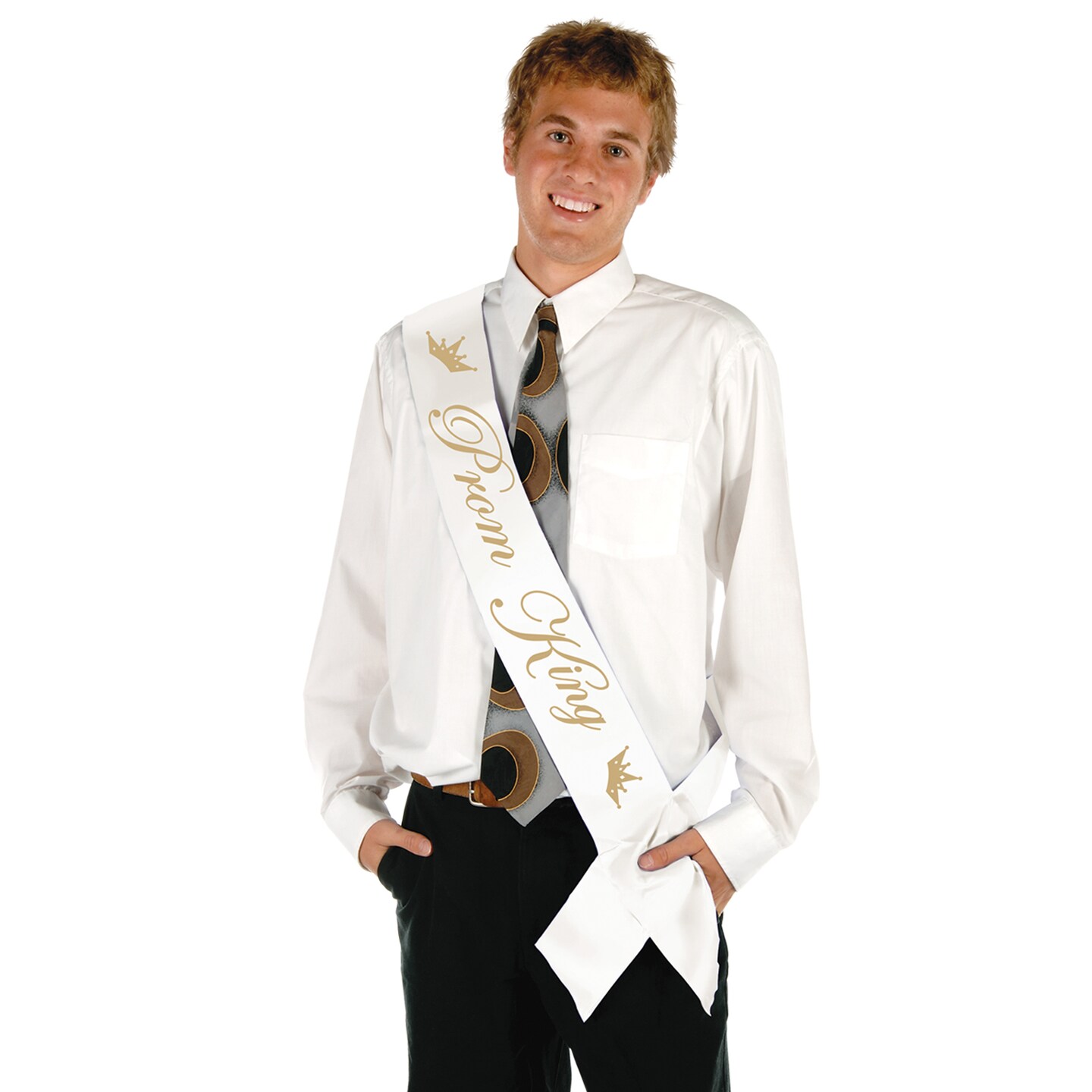 Beistle 33in. x 4in. Prom King Satin Sash - 6 Pack