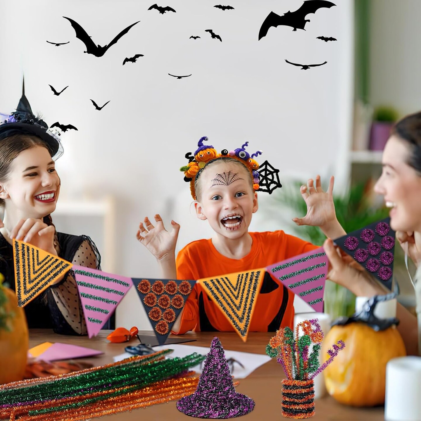 550pcs Halloween Pipe Cleaners Craft Supplies