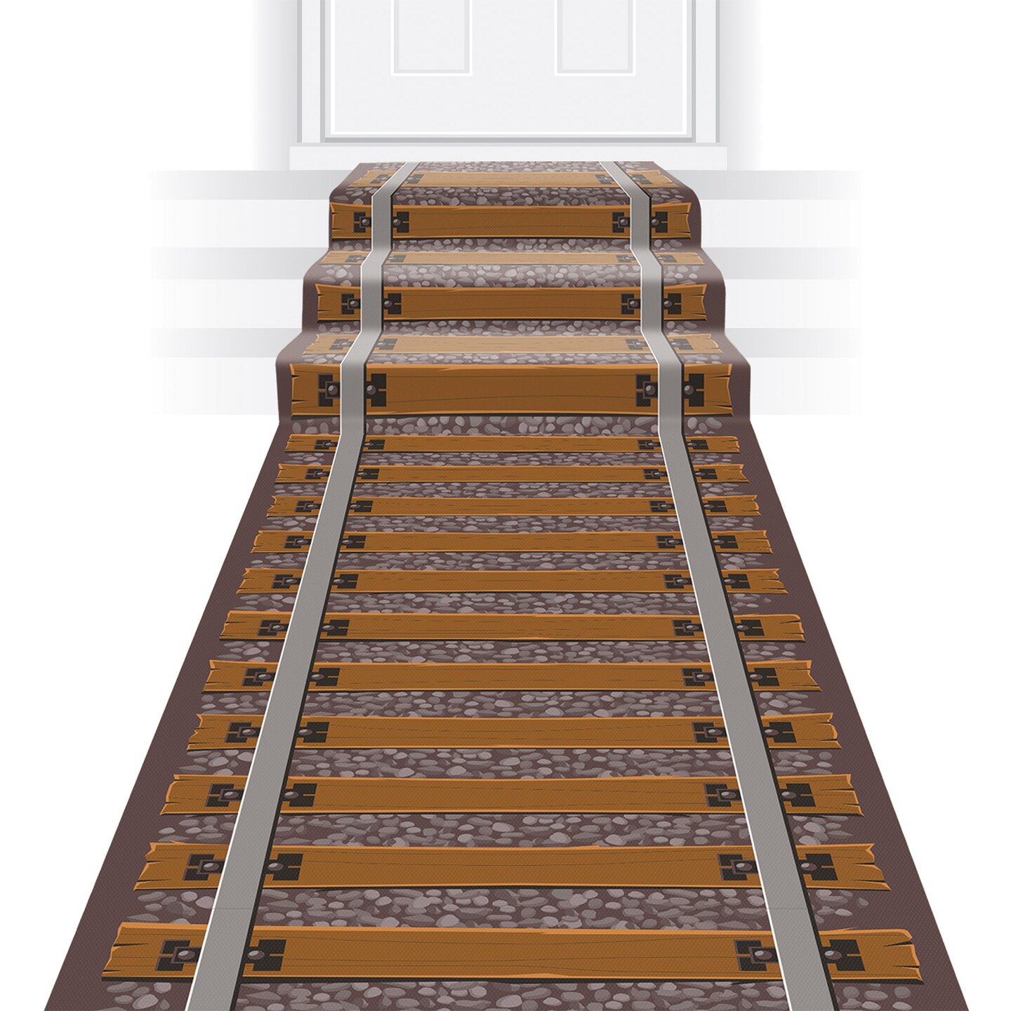Beistle 24in. x 10Feet Railroad Track Runner - 6 Pack