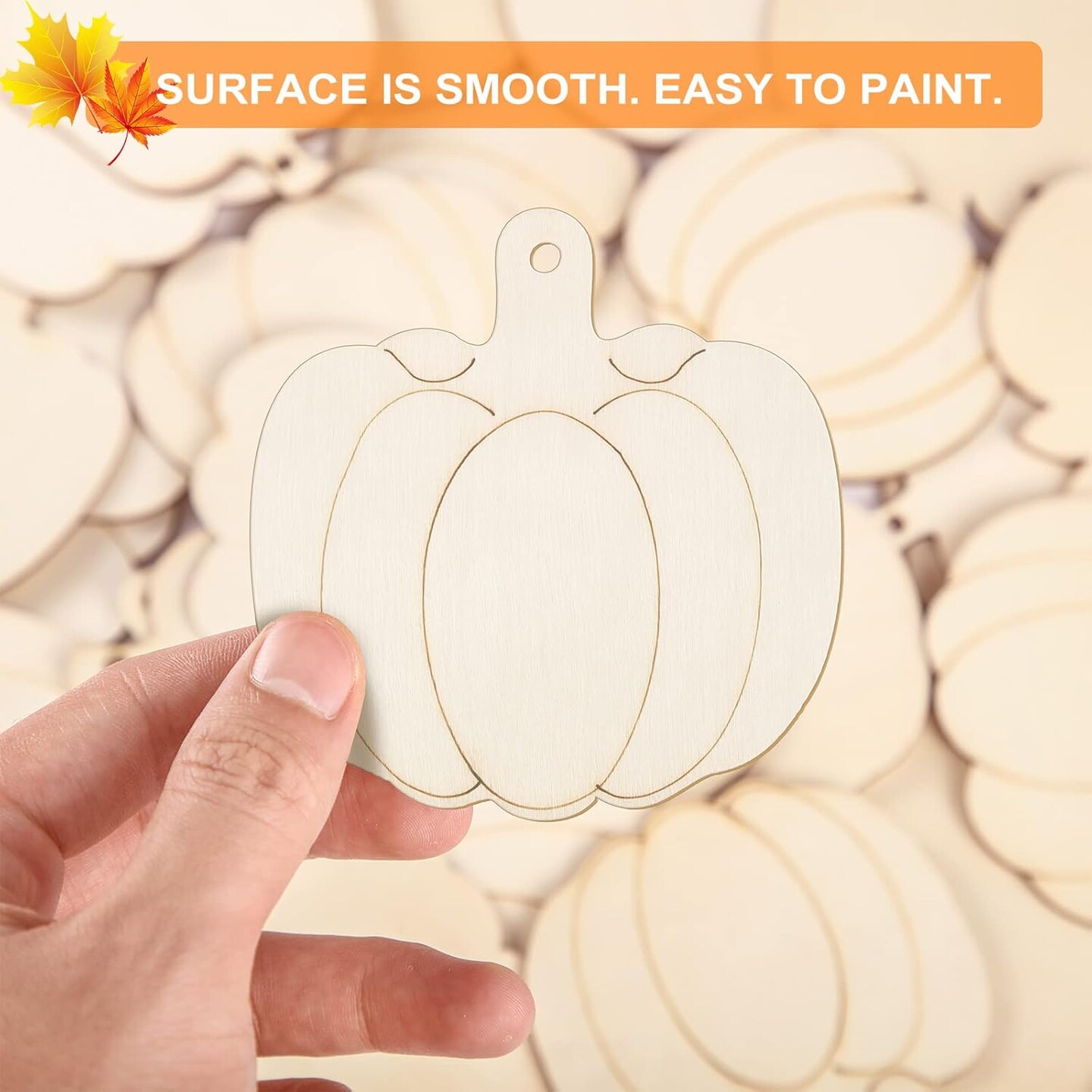 Unfinished Wood Pumpkins Decoration Autumn Thanksgiving