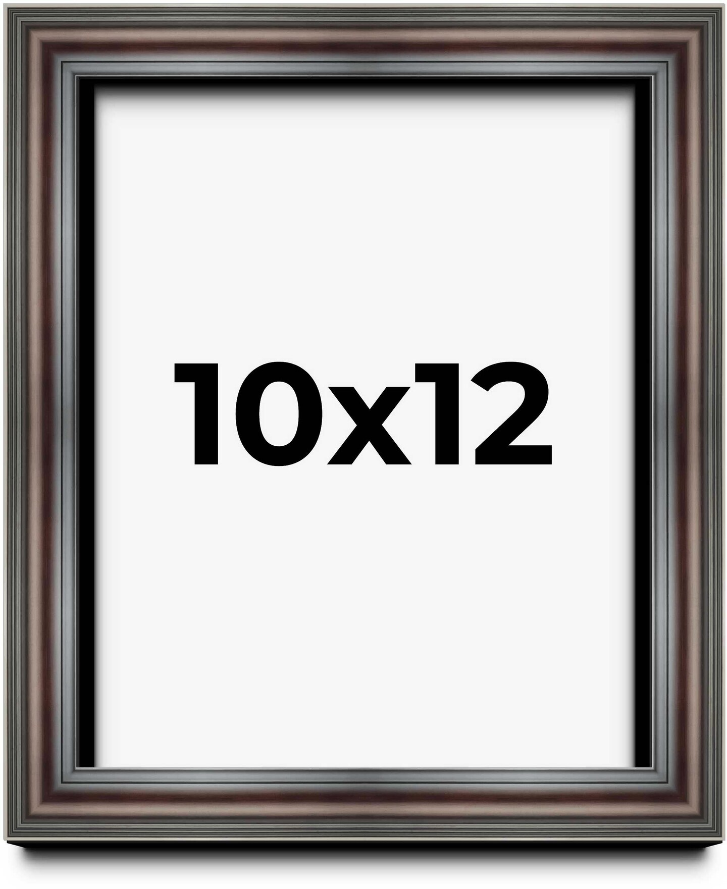10x12 Shadow Box 1.75" Deep Brown Picture Frame - UV Acrylic, Foam Board Backing, Hanging Hardware