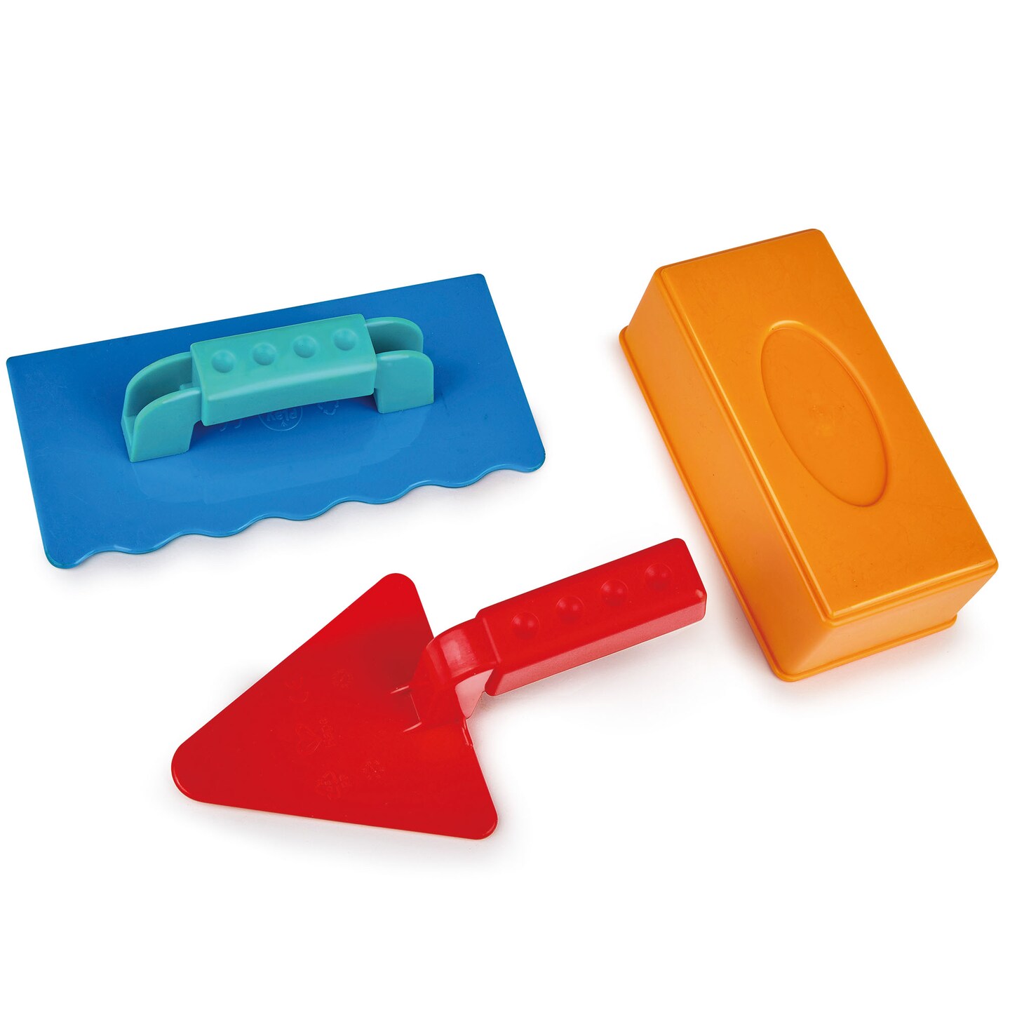 Hape: Master Bricklayer Set - 3pc Sand Castle Building Playset, Beach Toy, 2 Trowels &#x26; Brick Mold, Outdoor &#x26; Water Activity, Kids &#x26; Toddler Ages 18mo+