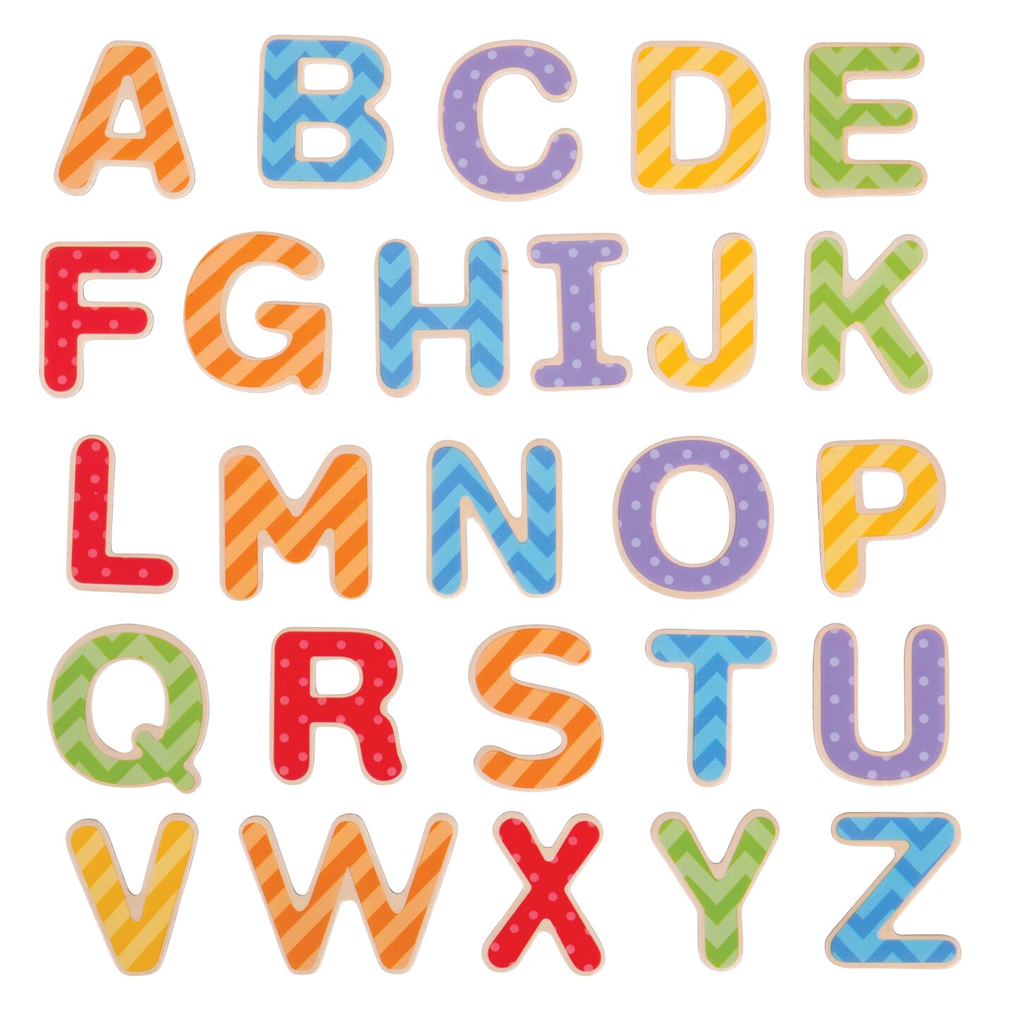 BigJigs Toys - Wooden Magnetic Letters, Uppercase