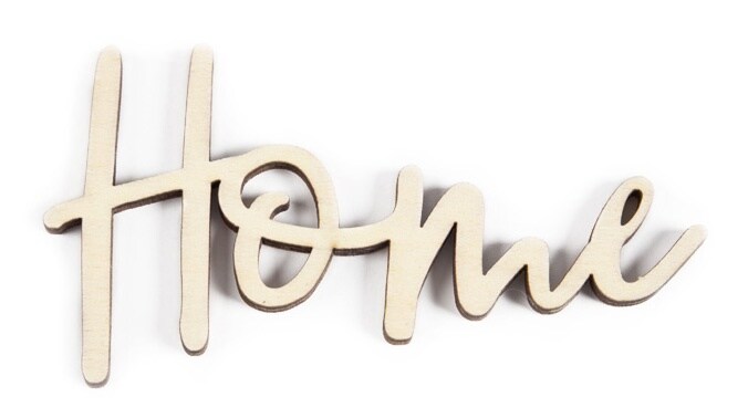 CousinDIY Unfinished Wood Script Phrase