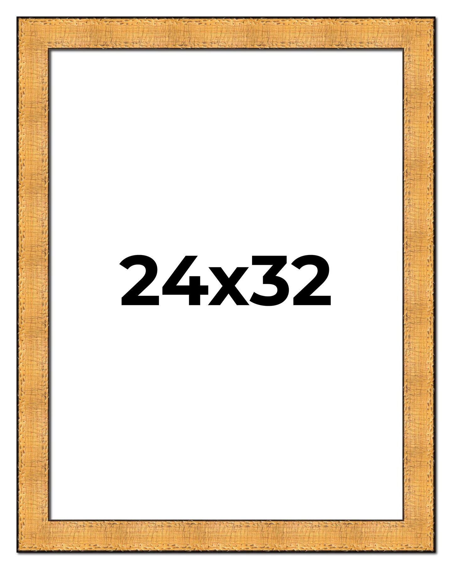 24x32 Embellished Gold Picture Frame - UV Acrylic, Foam Board Backing ...