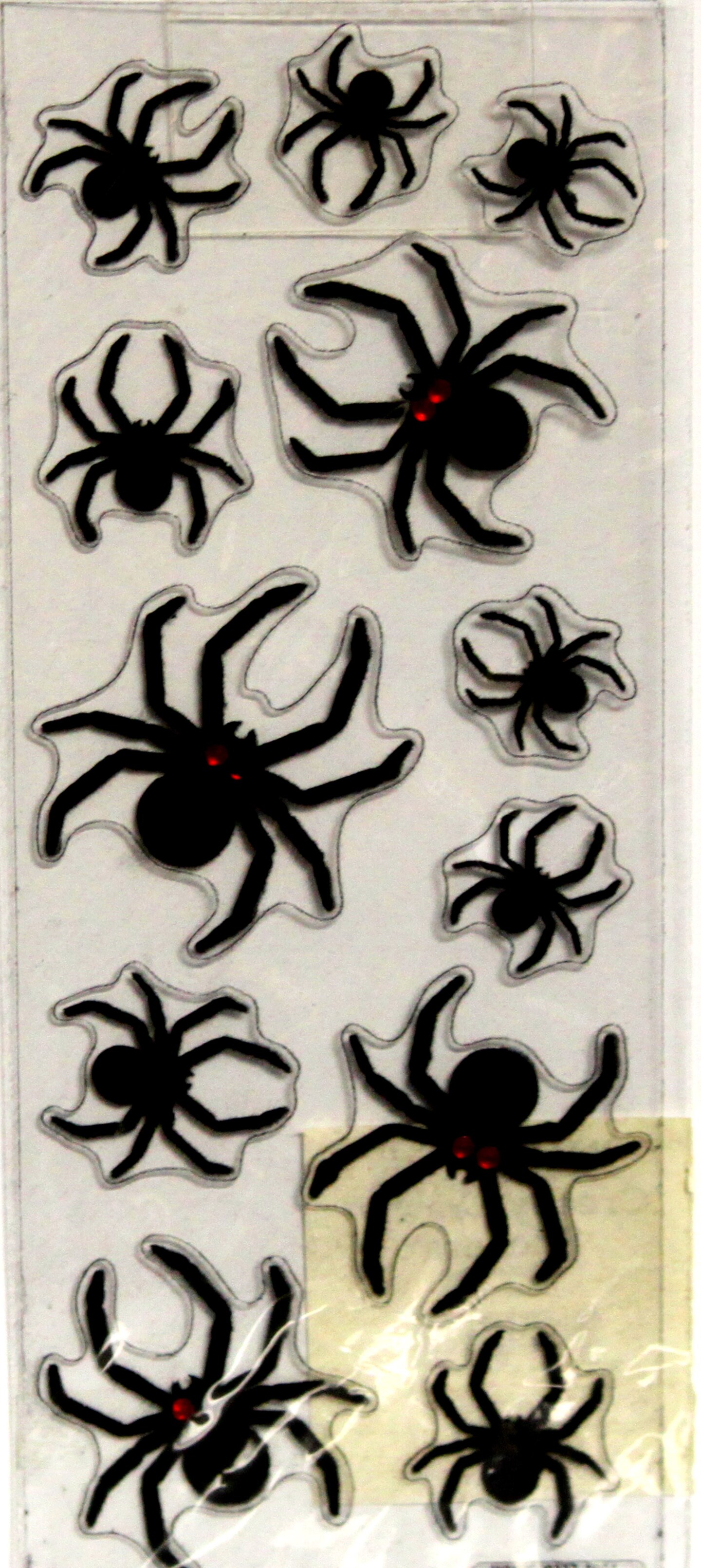 Designer Black Widow Spider Clear & Dimensional Stickers | Michaels