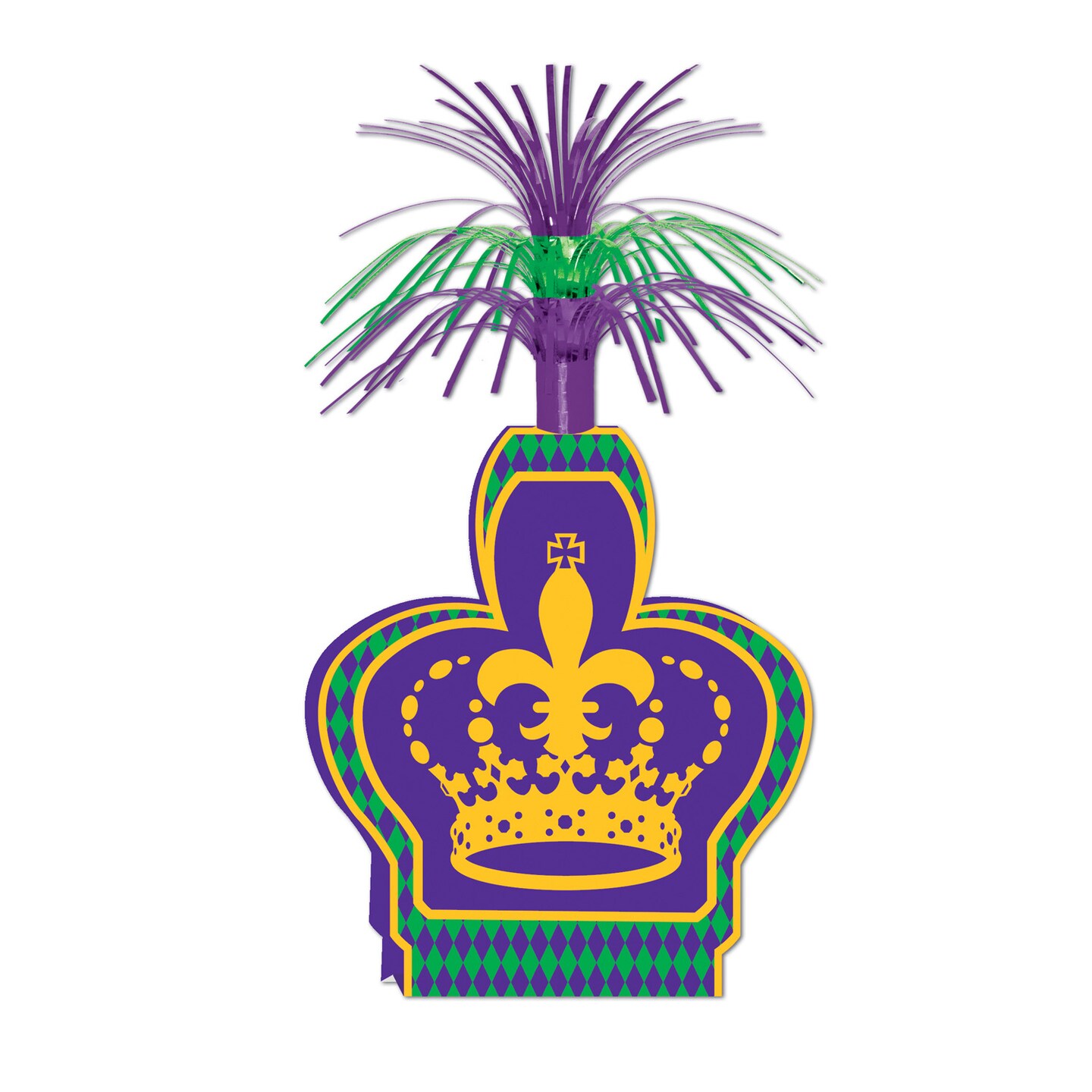 Beistle 15in. Mardi Gras Centerpiece - 12 Pack