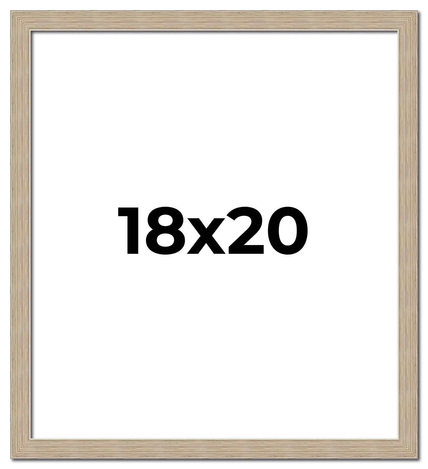 18x20 Thin Barnwood Picture Frame with UV-Resistant Acrylic & Acid Free Backing, Available in 2 Paint Finishes - Grey and Black