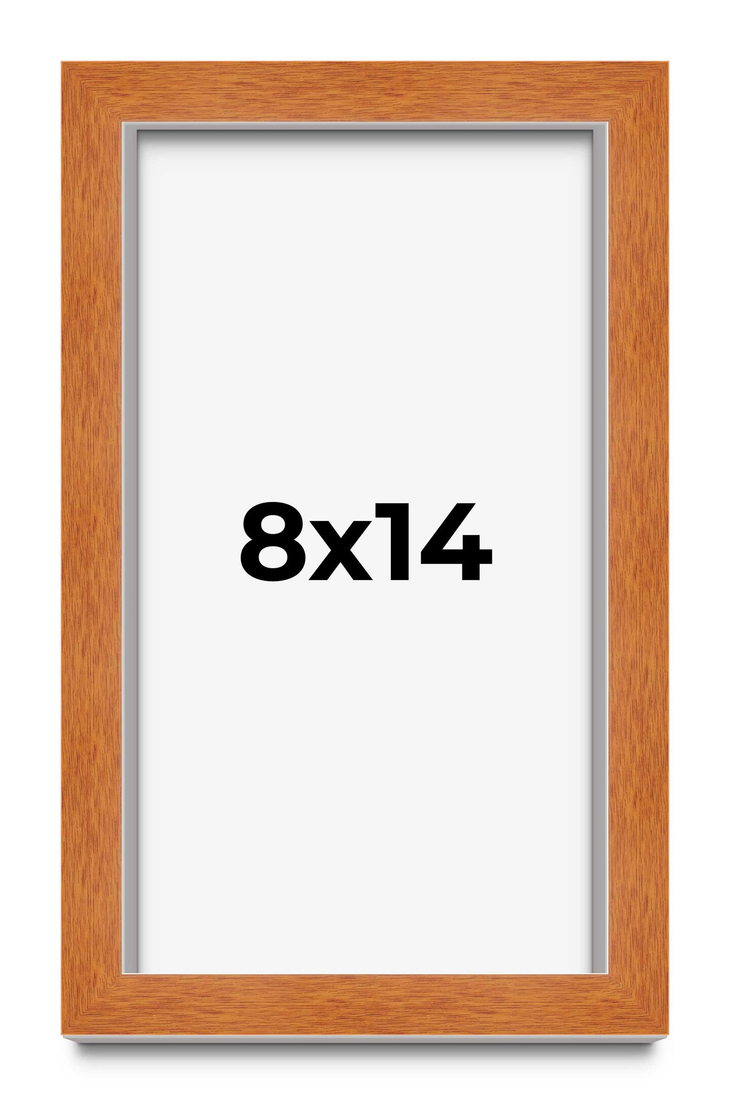 Photo Size Classic Brown Picture Frame - UV Acrylic, Foam Board Backing, Hanging Hardware