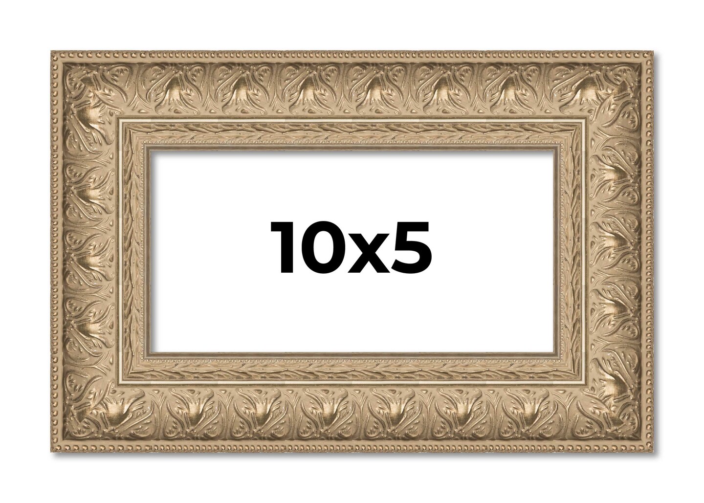 Panoramic Museum Silver Picture Frame - UV Acrylic, Foam Board Backing, Hanging Hardware