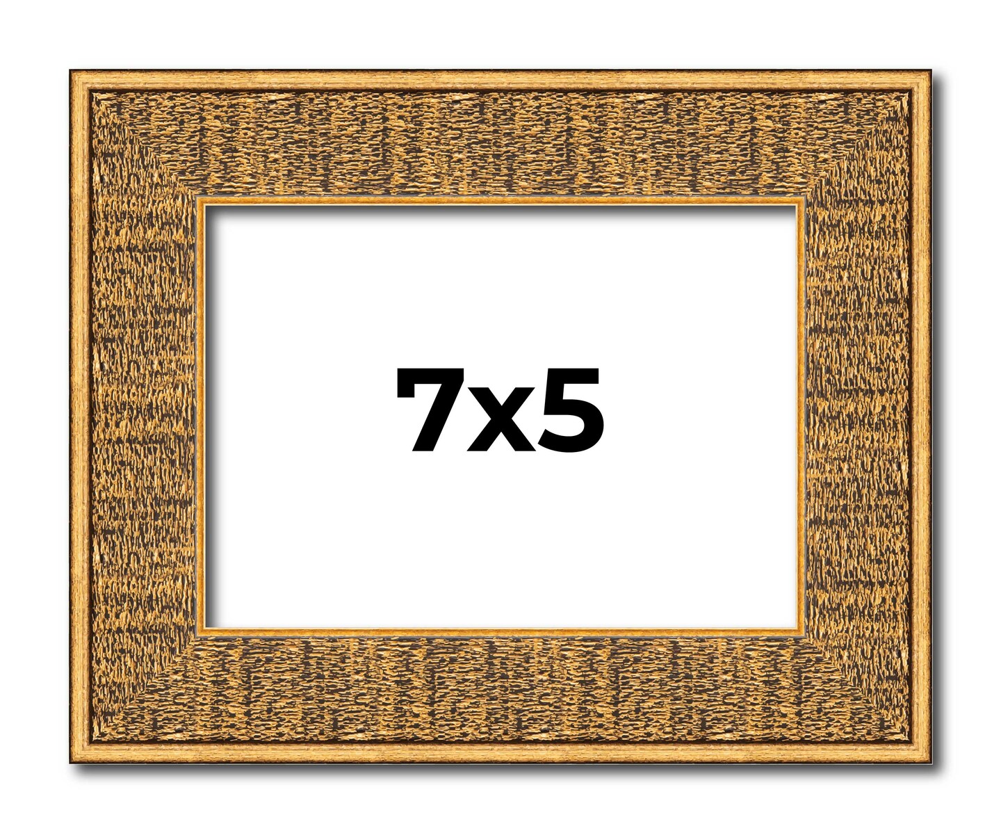 Photo Size Sculpted Black Picture Frame - UV Acrylic, Foam Board Backing, Hanging Hardware