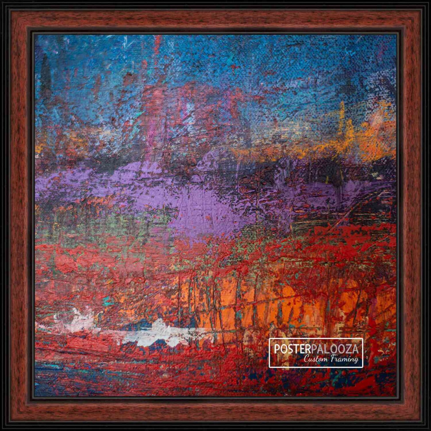 4x4 Decor Picture Frame with UV-Resistant Acrylic &#x26; Acid Free Backing, Available in 2 Finishes - Black and Brown