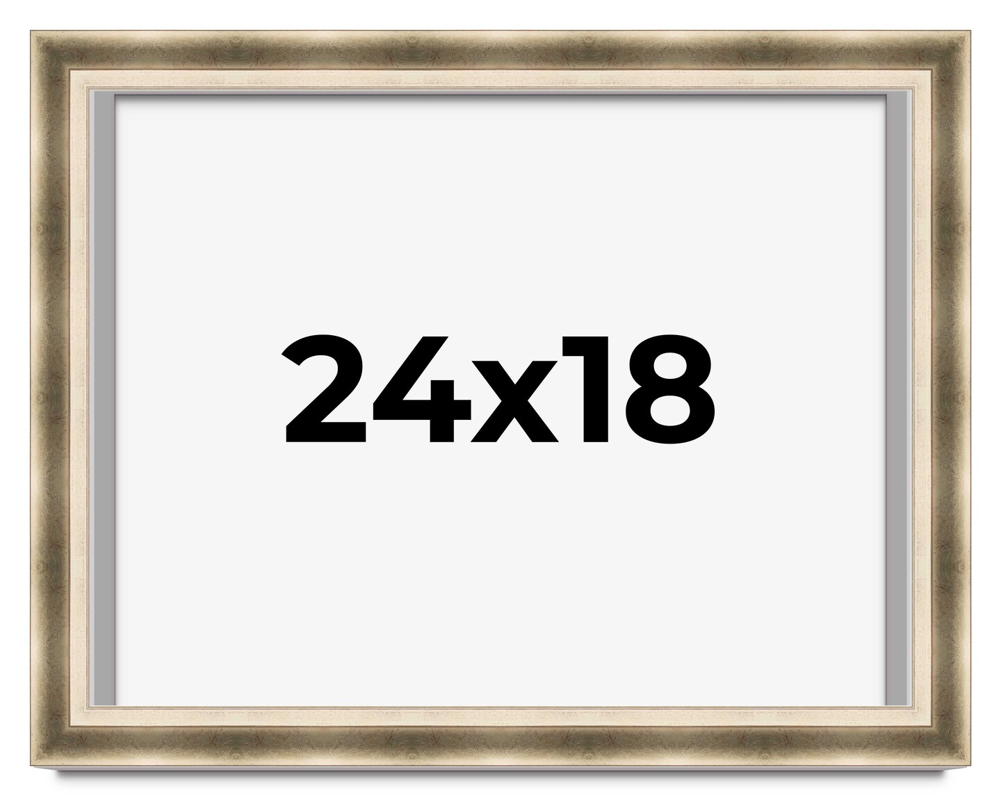 18x24 Deep Shadow Box Picture Frame with UV-Resistant Acrylic &#x26; Acid Free Backing, Available in 4 Finishes - Gold, Silver, Brown, White