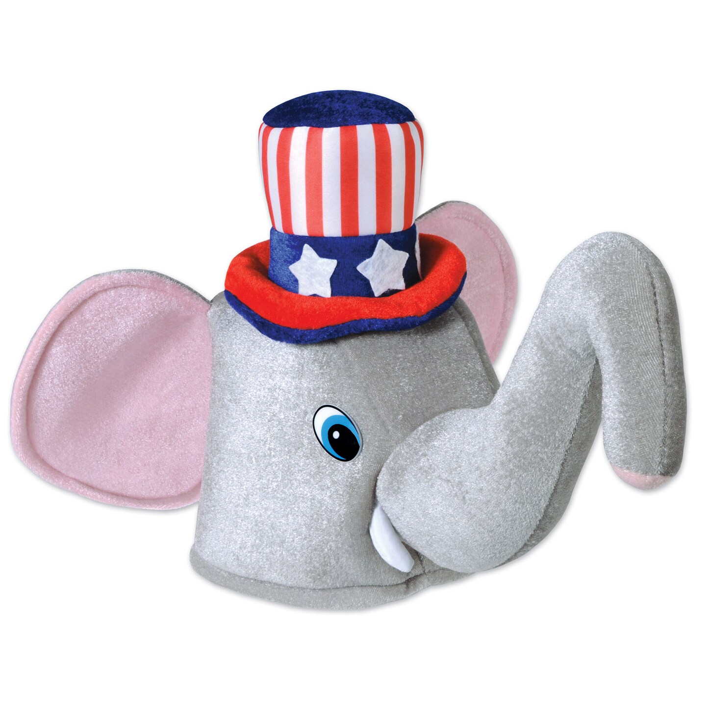 Beistle Plush Patriotic Elephant Hat - 6 Pack