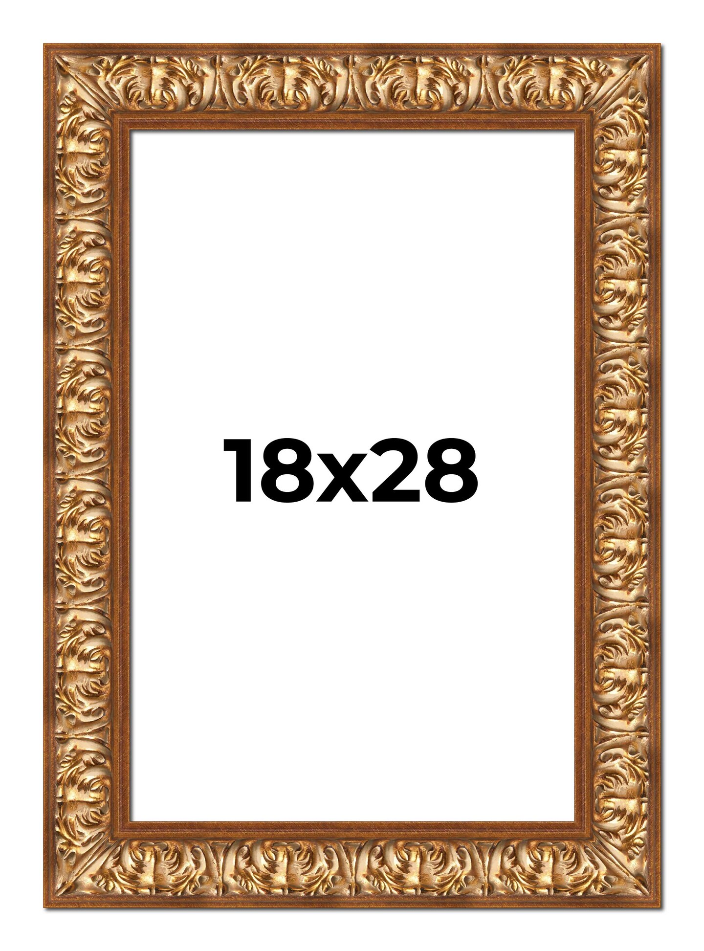 Modern Shadow Box 1" Depth Gold Picture Frame - UV Acrylic, Backing, Hanging Hardware