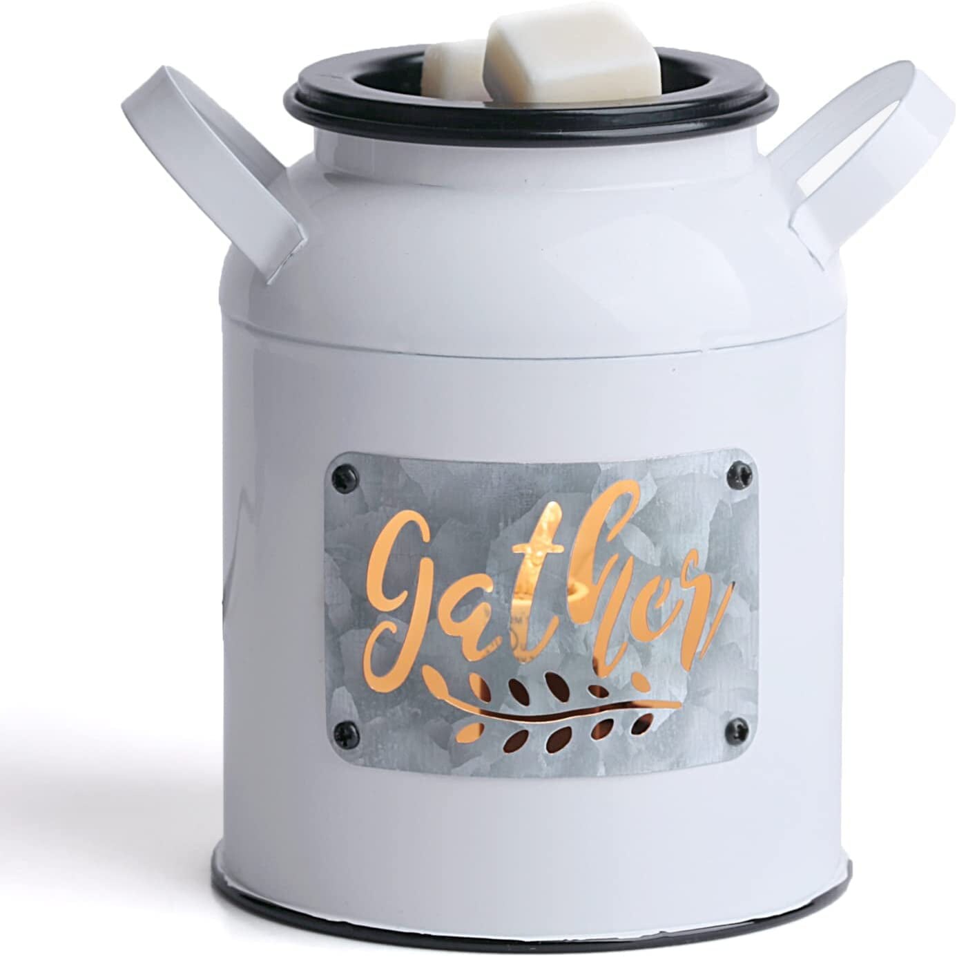 Milk Can Wax Melt Warmer, Scentsy Wax Warmer,Metal Wax Burner, Farmhouse Wax Warmers for Melting Scented Wax Cubes,Candle Wax Warmer for Rustic Home D&#xE9;cor, Office, Birthday Gifts