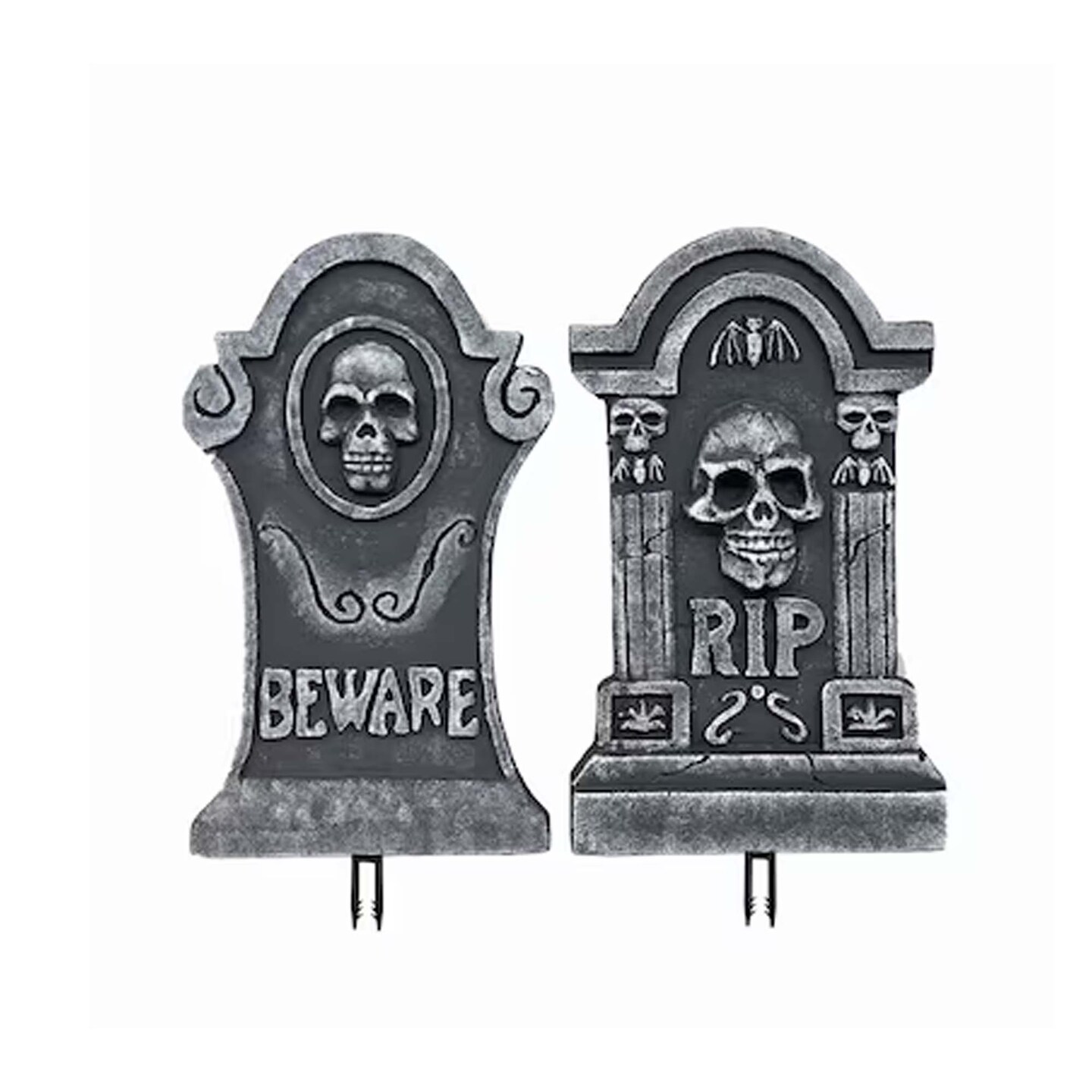 1.5 FT Haunted Beware RIP Yard Tombstones for Halloween