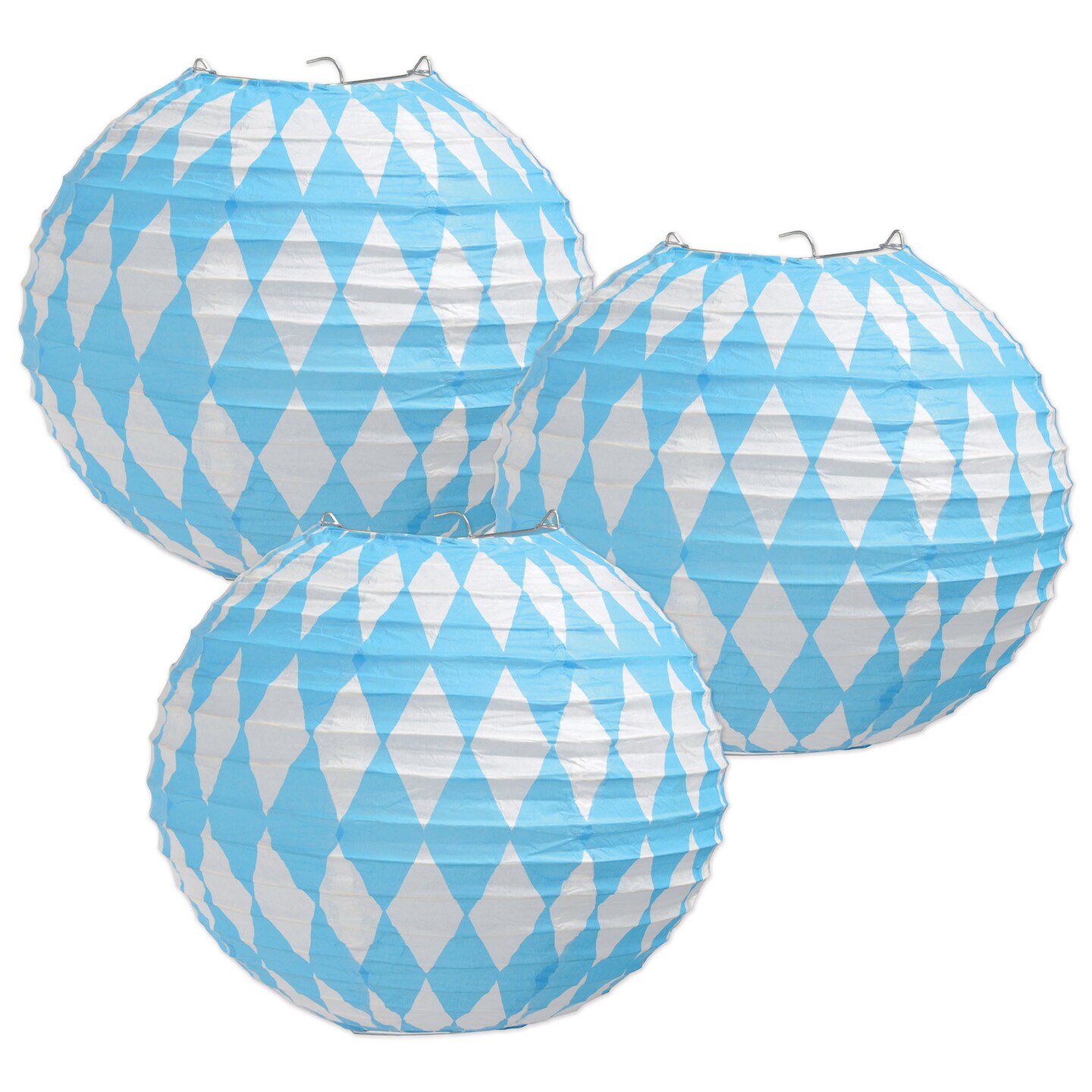 Beistle 9&#xBD;in. Oktoberfest Paper Lanterns - 6 Pack