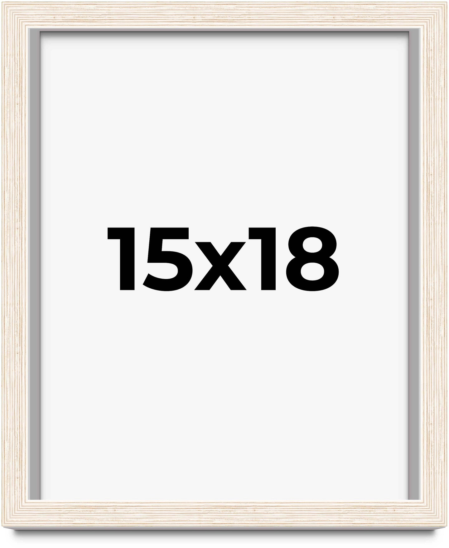 15x18 Barnwood Shadow Box Picture Frame with UV-Resistant Acrylic & Acid Free Backing, Available in 2 Finishes - Black and White