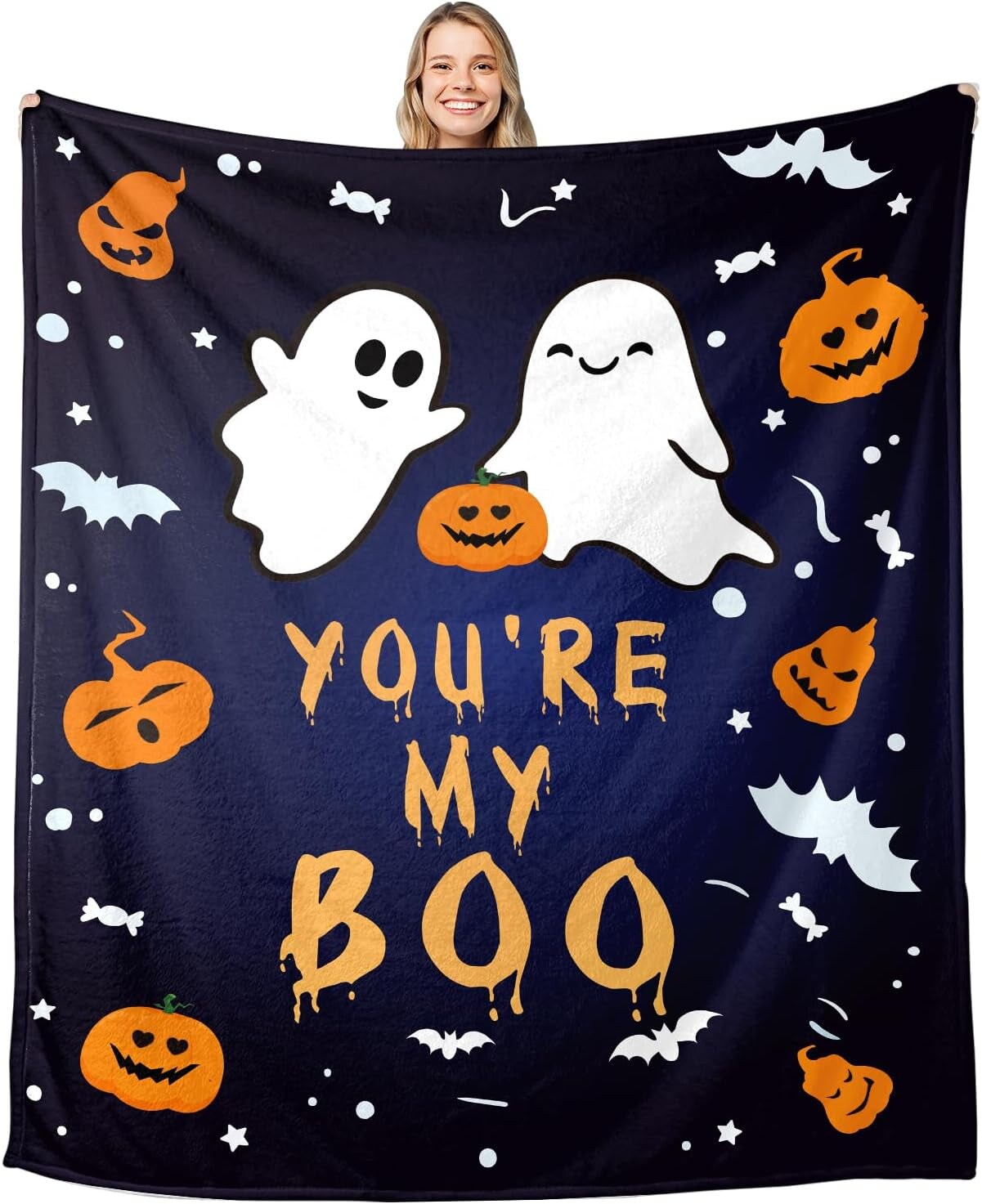 I love My sold Boo Halloween velvet throw