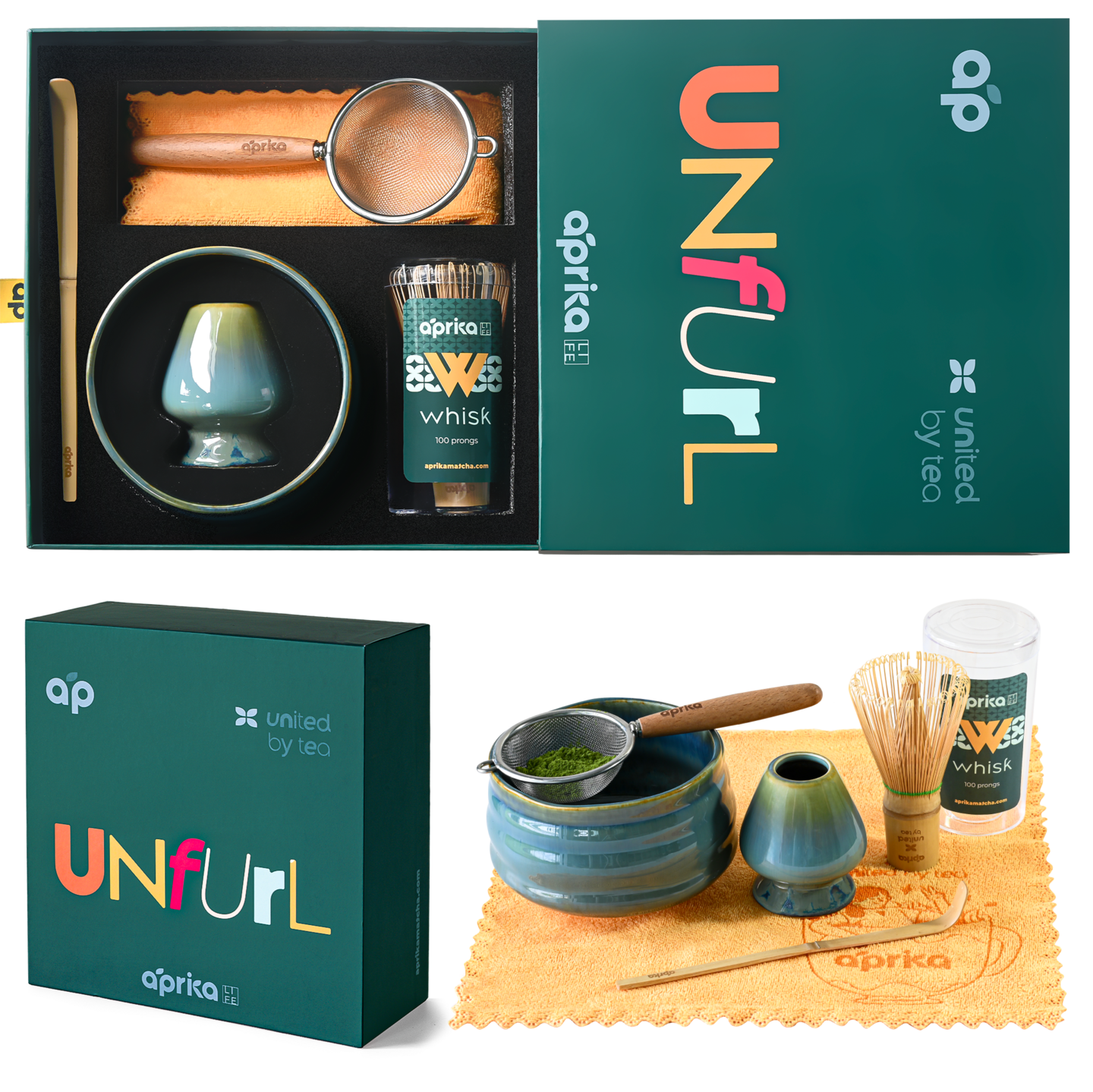 Ceremonial Matcha Starter Kit, Blue Matcha Bowl and Whisk Set, Perfect Matcha Kit for Japanese Matcha Powder, Christmas Gift Set Box