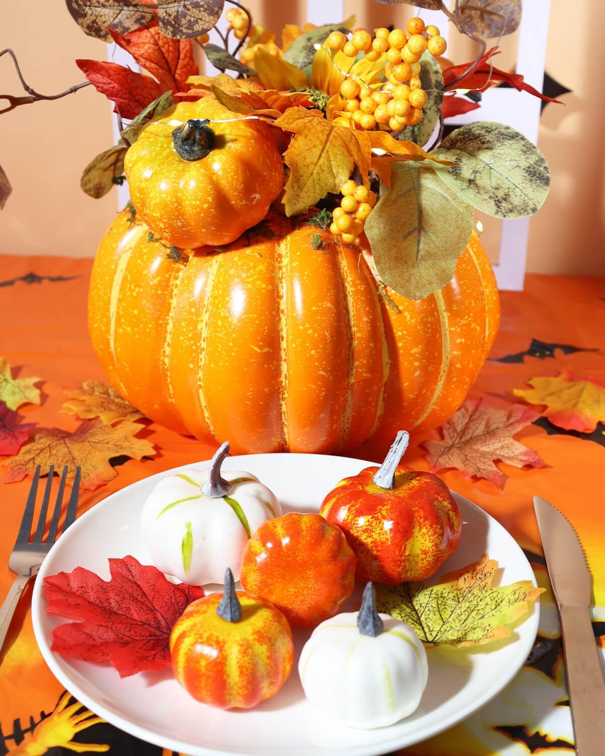 8 Inch Large Thanksgiving Pumpkins for Decorating