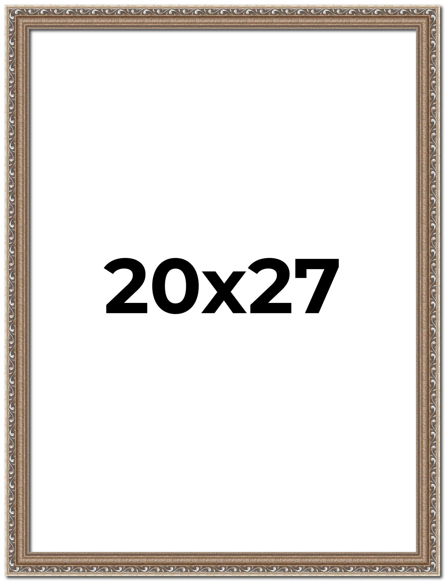 20x27 Deco Picture Frame with UV-Resistant Acrylic &#x26; Acid Free Backing, Available in 3 Finishes - Black, Brown, and Silver